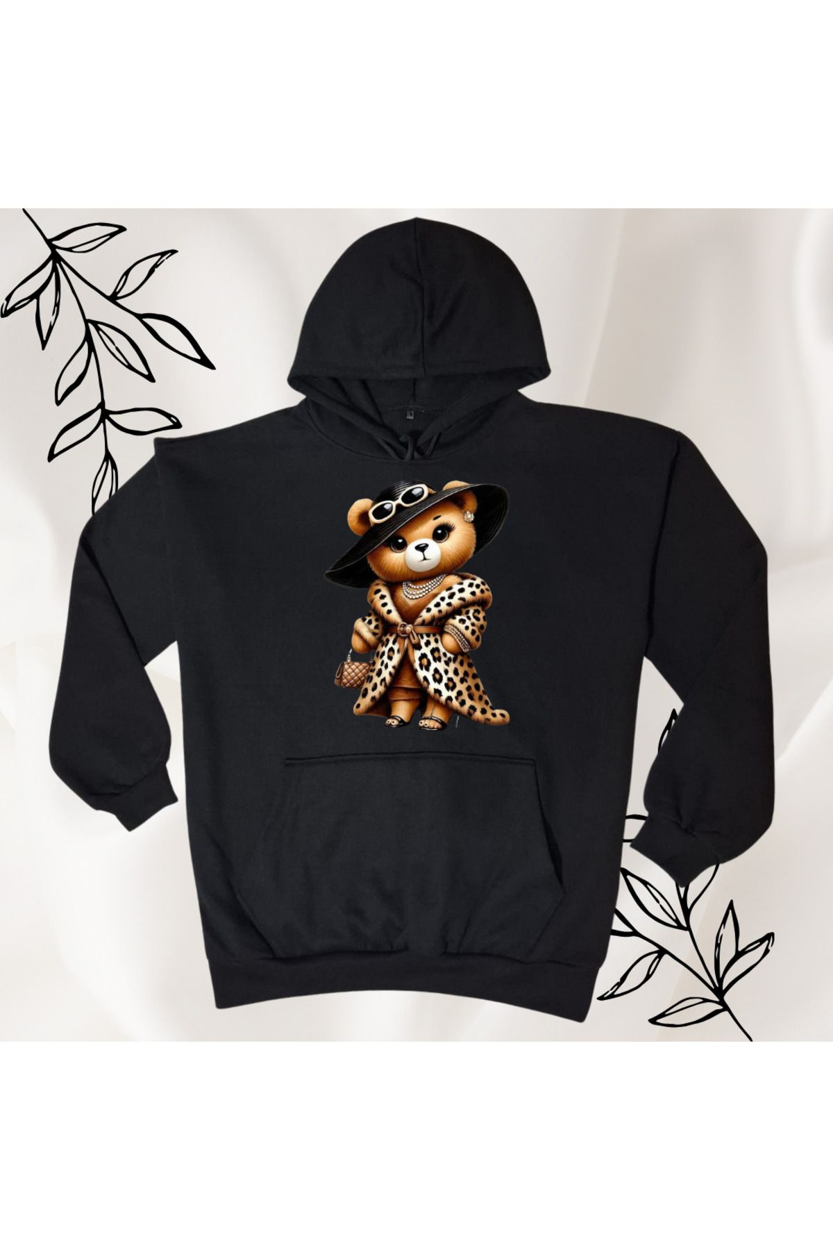 MODA UNISEX SWEATSHİRT KANGURU CEPLİ KAPÜŞONLU UNİSEX