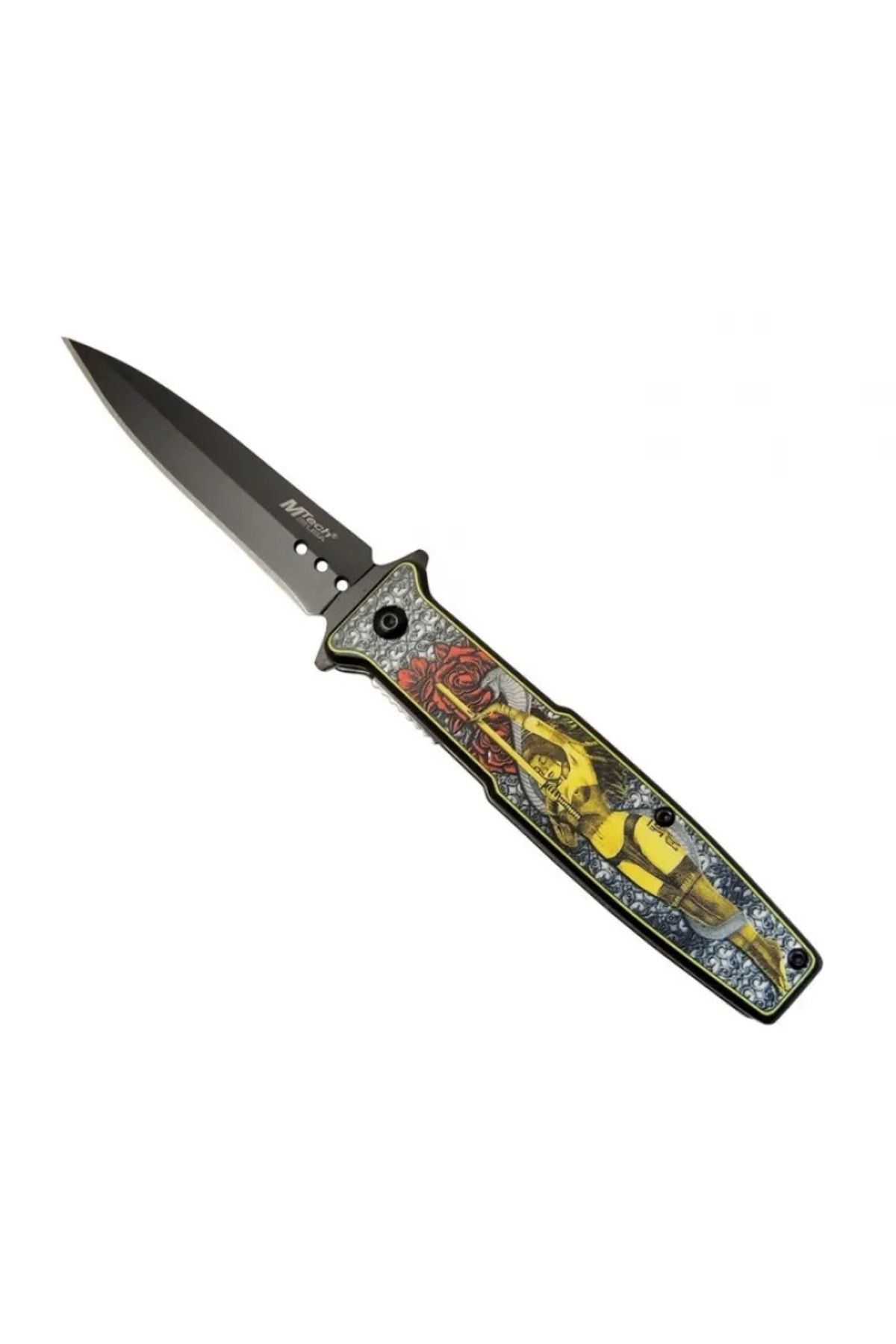 Belle Fusion 4-9-1 Kadın Figürlü Kamp Çakı 21cm- Yarı Otomatik, Kemerlikli