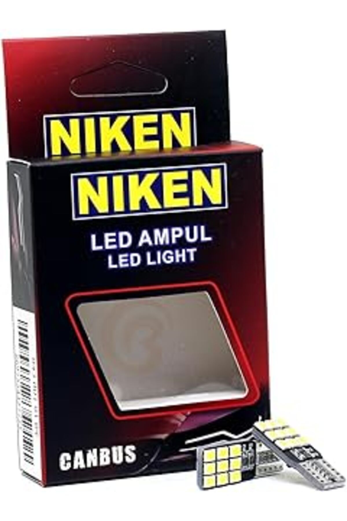 Mu Art Niken 12V T10 Büyük Dipsiz Ampul 18 Led'Li 2’Li Set - Beyaz Işık