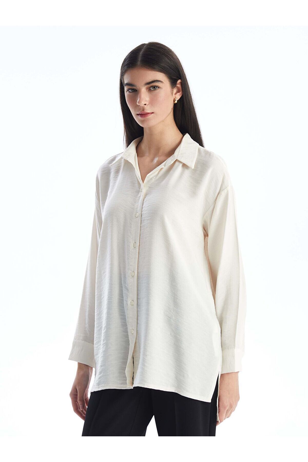 LC Waikiki Düz Oversize Kadın Gömlek Tunik