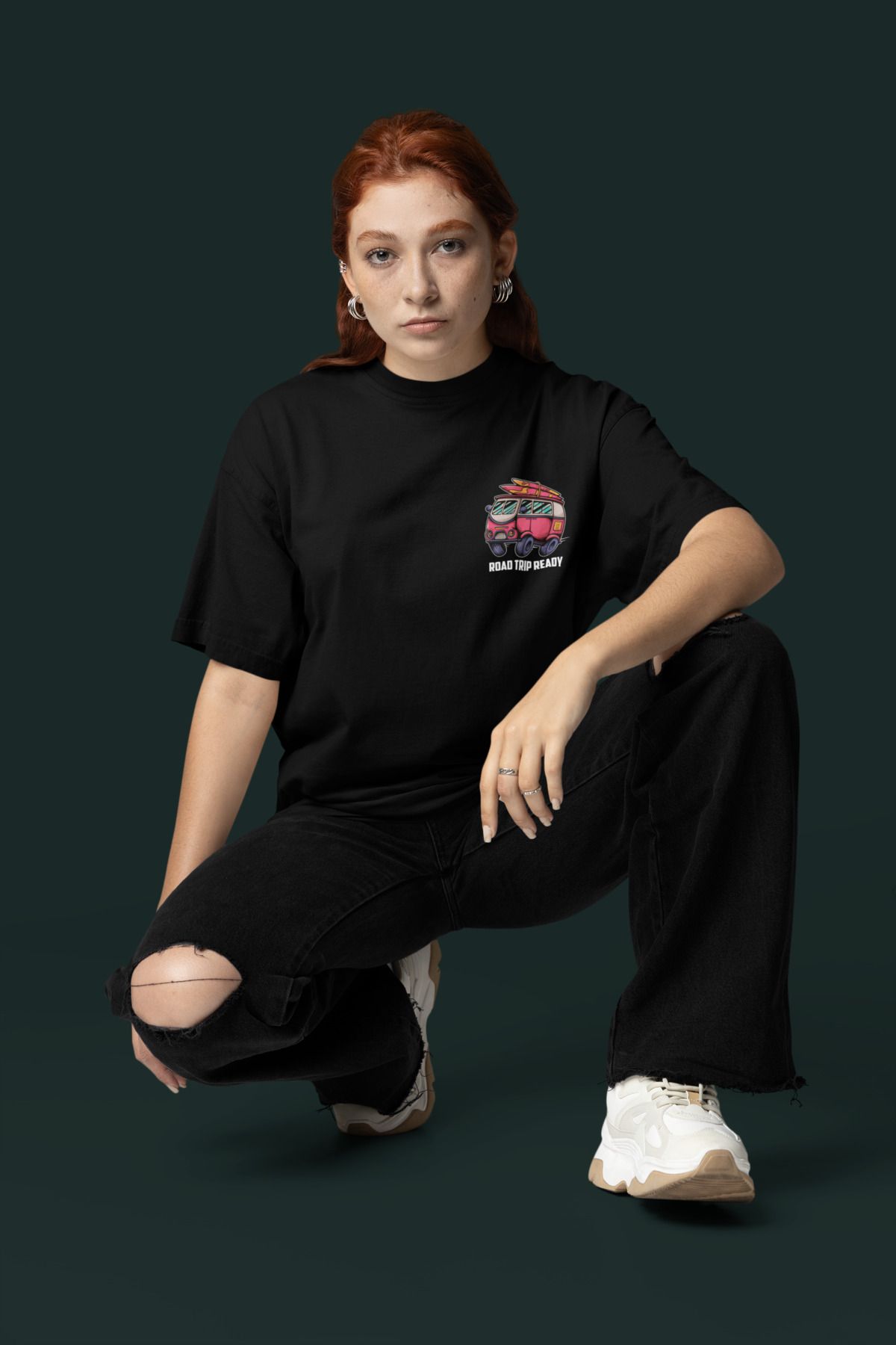 ick artwear ROAD TRIP READY BASKILI ULTRA COMFORT OVERSIZE TSHIRT – 30/1 SÜPREM PENYE
