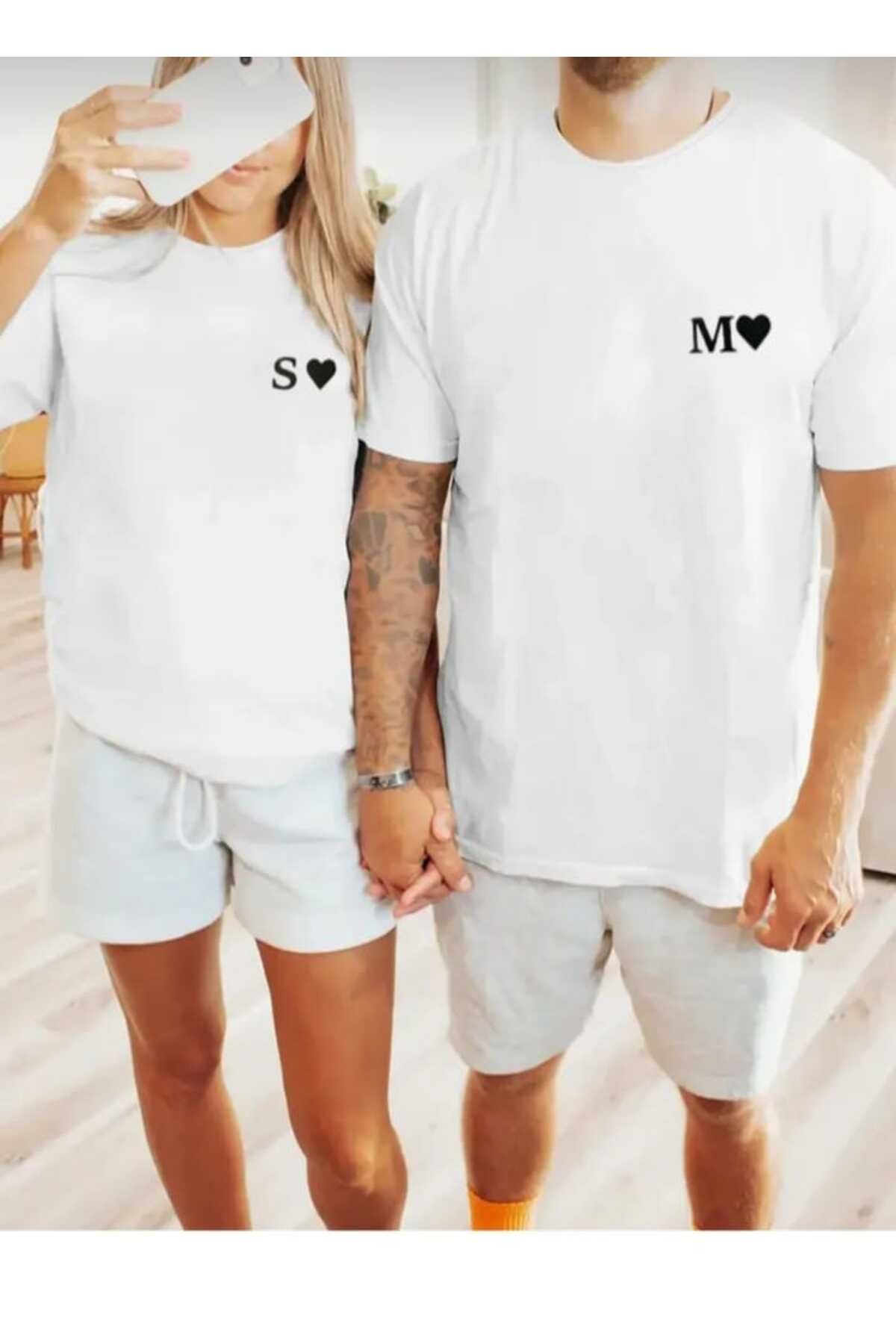 mirantekstil Yeni sezon oversize t-shırt unisex modeli eşli