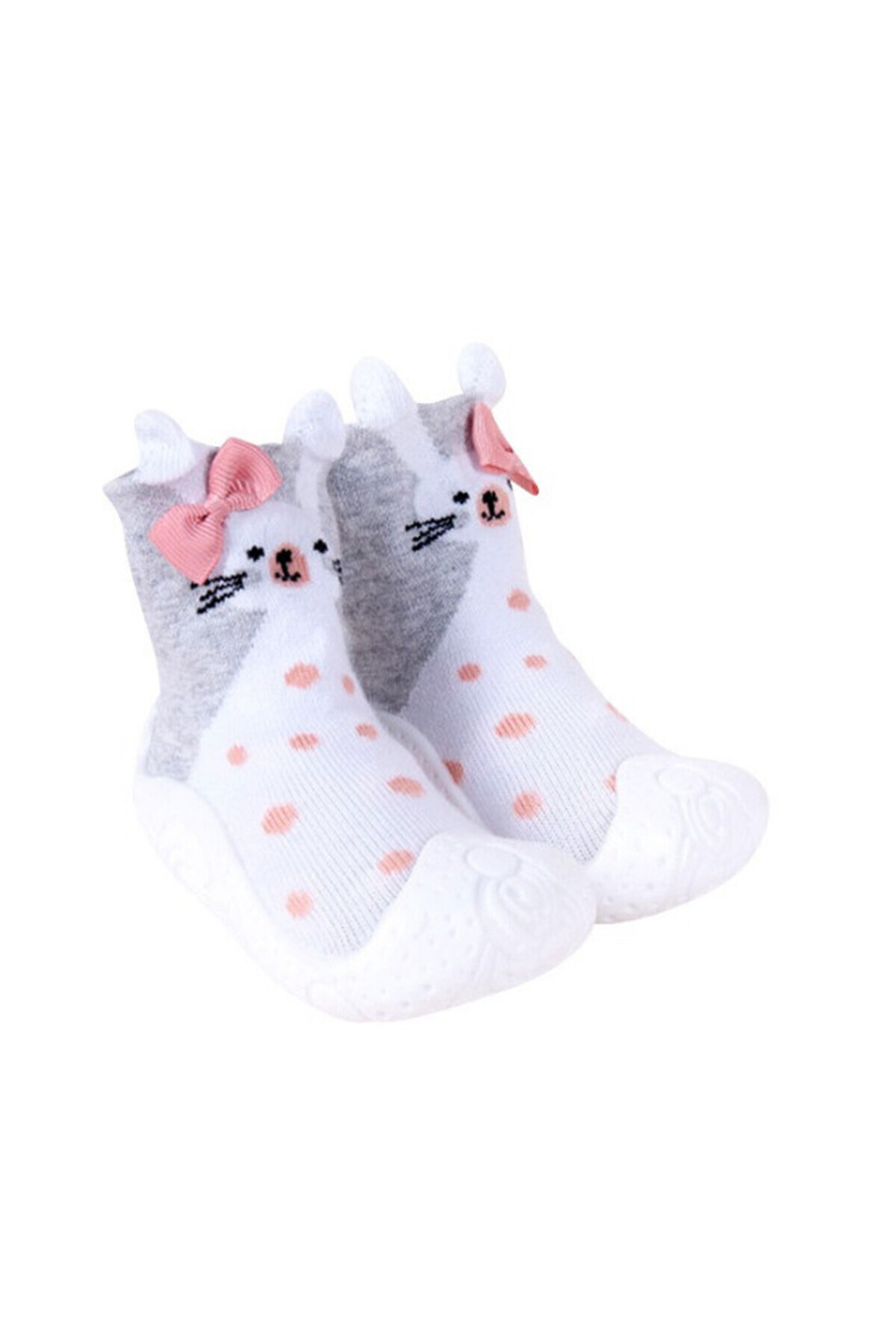 Superbaby-Children's moccasins with non-slip sole - Bunny 4