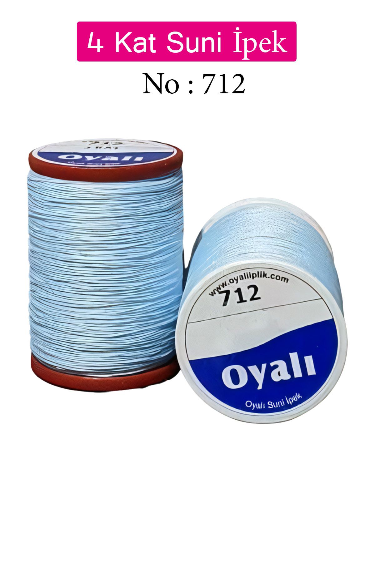 Angoravi Oyalı 4 Kat Suni İpek İplik İğne Oyası Boncuk İpi Tığ Oyası No:712