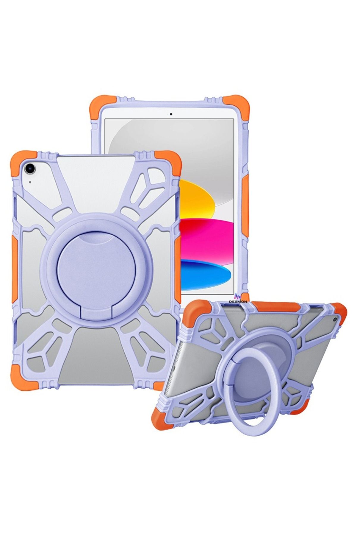 Dexmon Redmi Pad SE Uyumlu Çocuk Tablet Kılıfı Dönebilen Standlı Taşınabilir Silikon Koruma