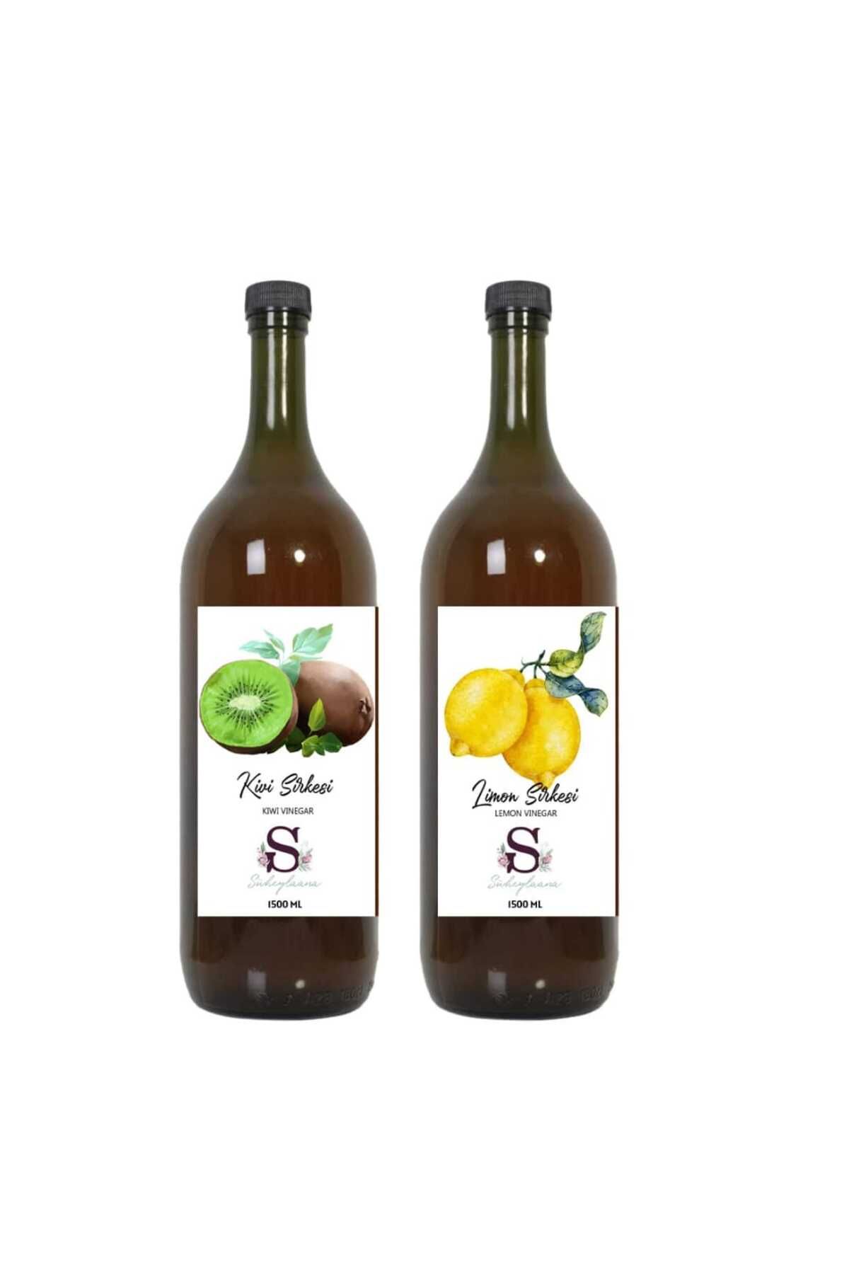 Süheylaana Doğal Kivi Sirkesi 1500 Ml - Doğal Limon Sirkesi 1500 Ml