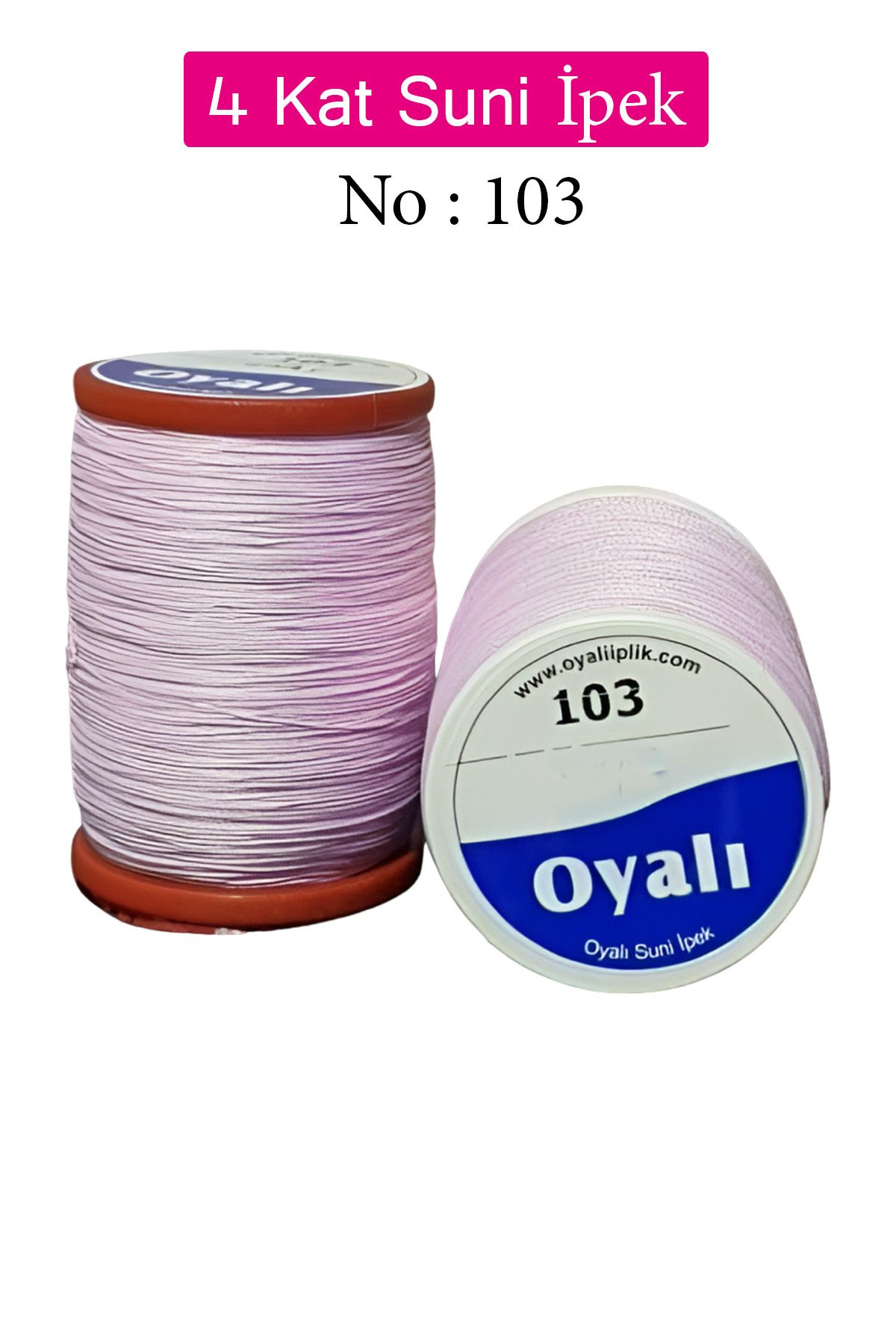 Nurum E Tİcaret Oyalı 4 Kat Suni İpek İplik İğne Oyası Boncuk İpi Tığ Oyası No:103