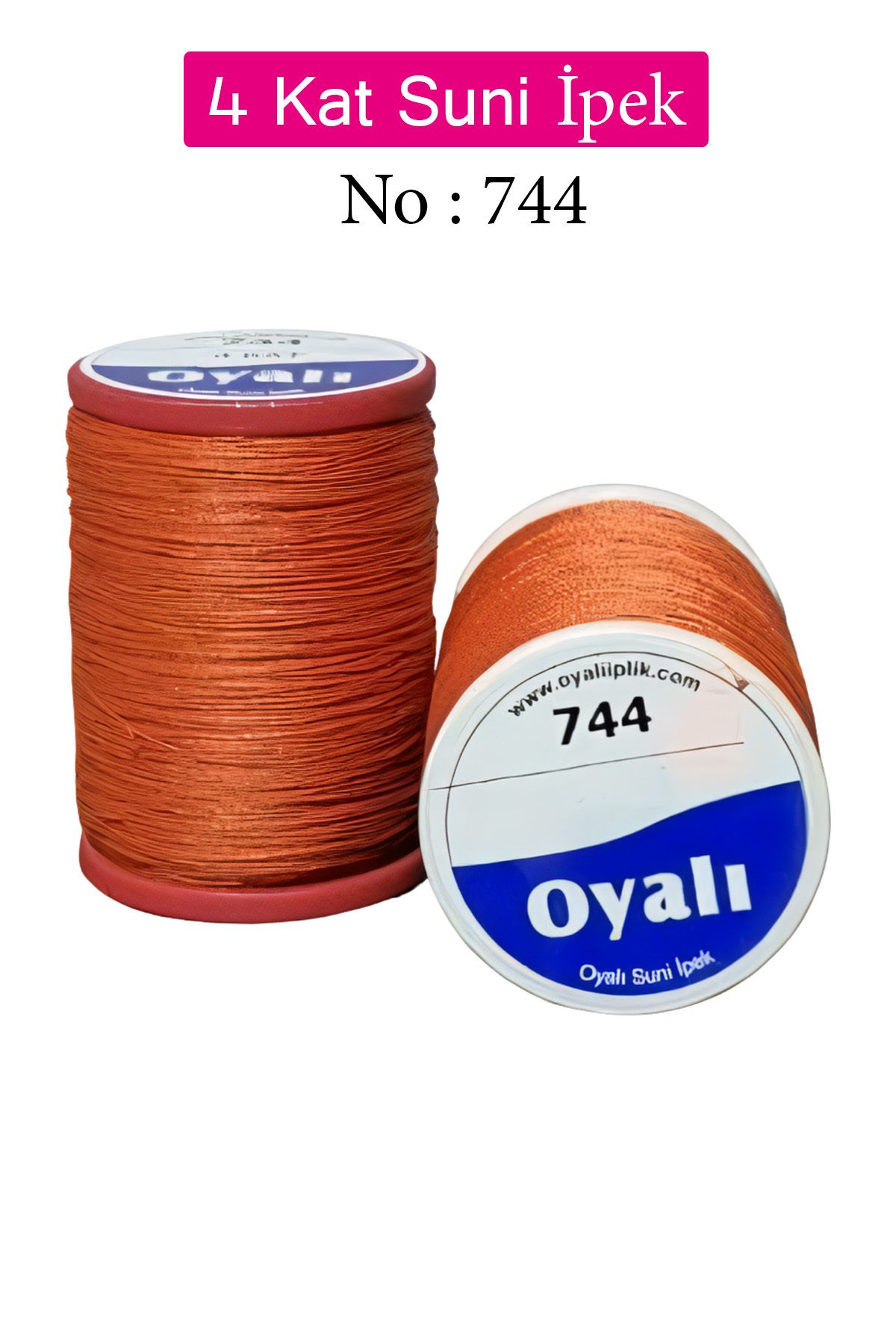 Nurum E Tİcaret Oyalı 4 Kat Suni İpek İplik İğne Oyası Boncuk İpi Tığ Oyası No:744