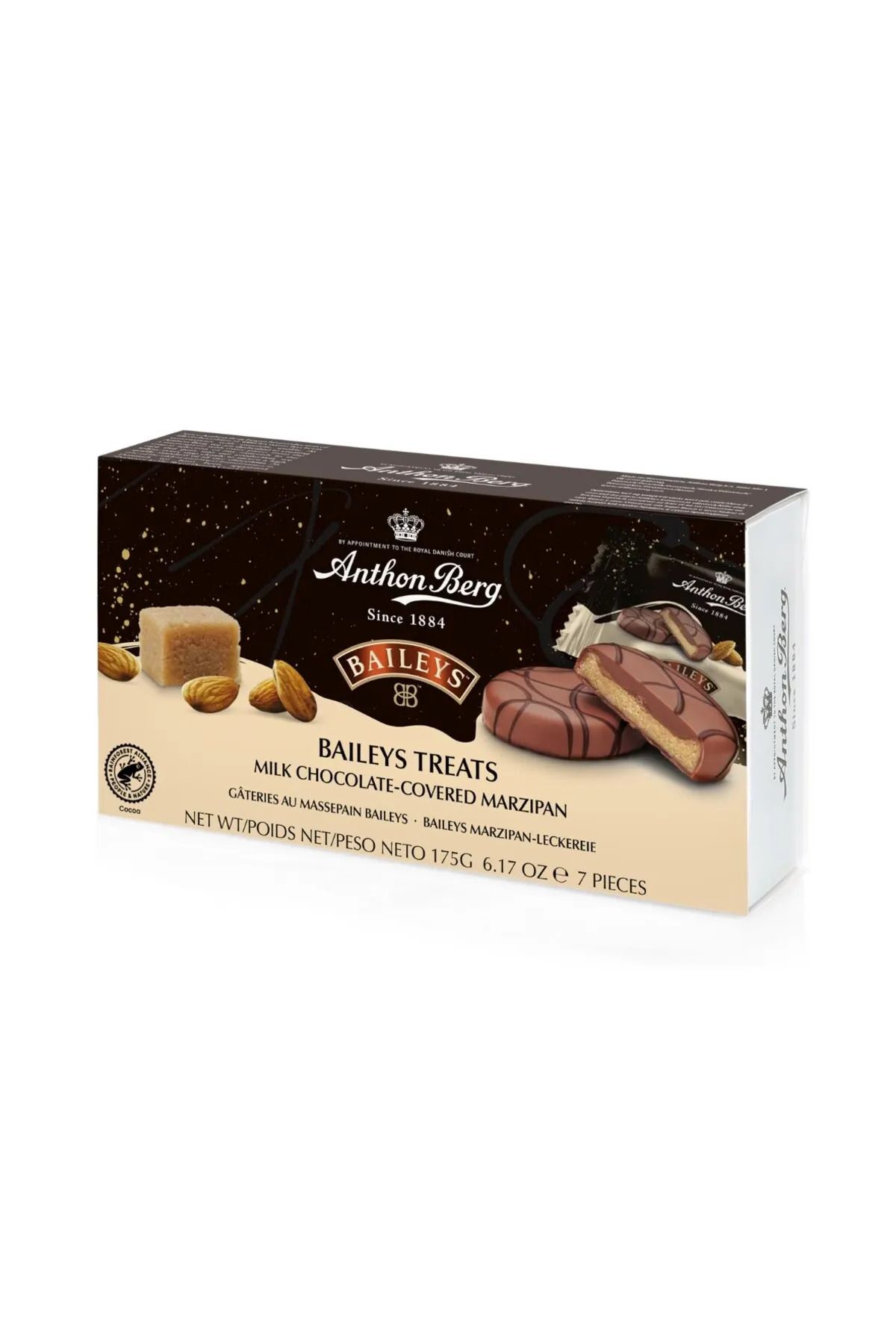 anthon berg Baileys krema dolgulu Sütlü çikolata kaplı marzipan badem ezmesi 175 gr