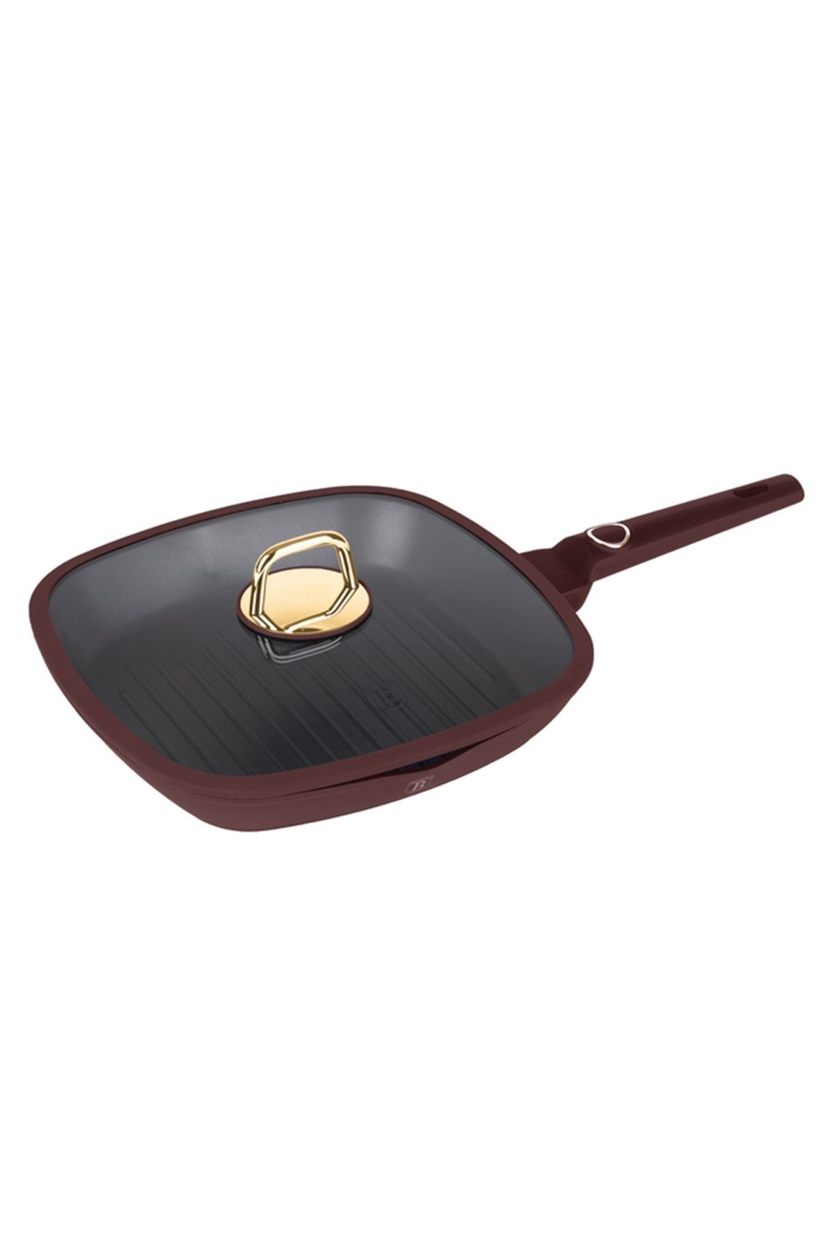 Berlinger Haus Leonardo Collection Berlinger Haus Bh 8037 Tigaie Grill Cu Capac, 28 Cm, 2,1 L, Antiaderentă, Vișiniu - One Size