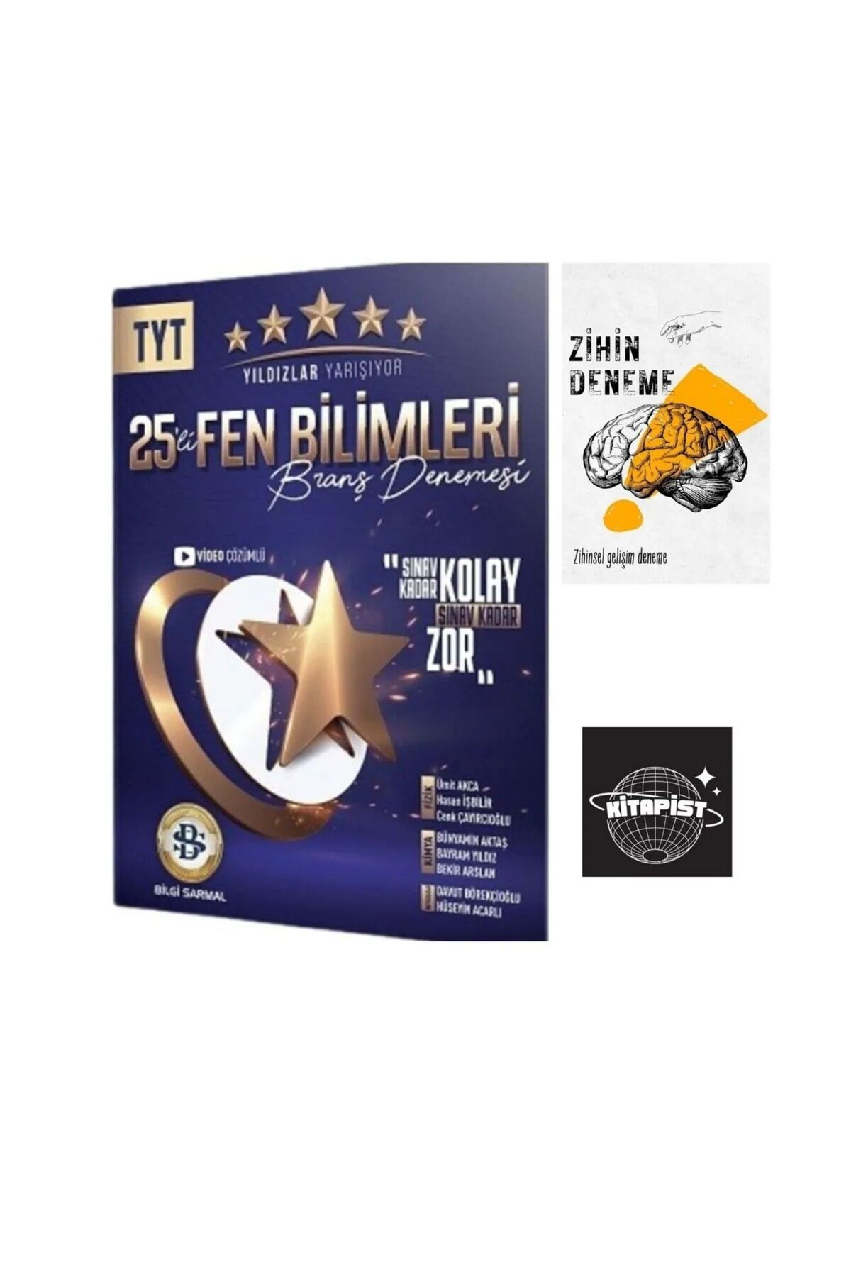Bilgi Sarmal Yayınları BİLGİSARMAL- TYT FEN BİLİMLERİ YLDIZLAR YARIŞIYOR DENEMELERİ+ZİHİNDENEME.KS-s268