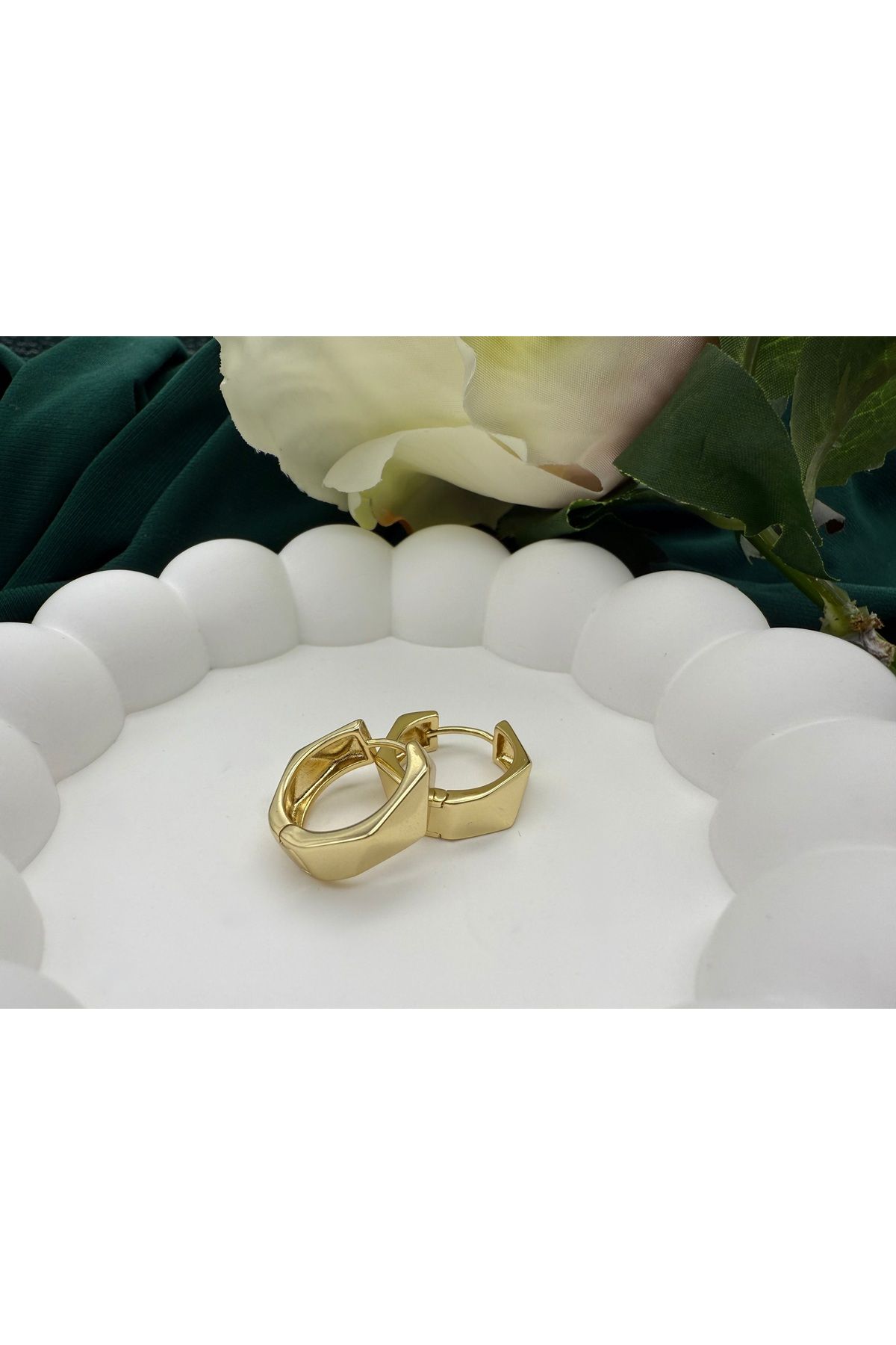 Yiyaliora Gold 14K Halka Küpe