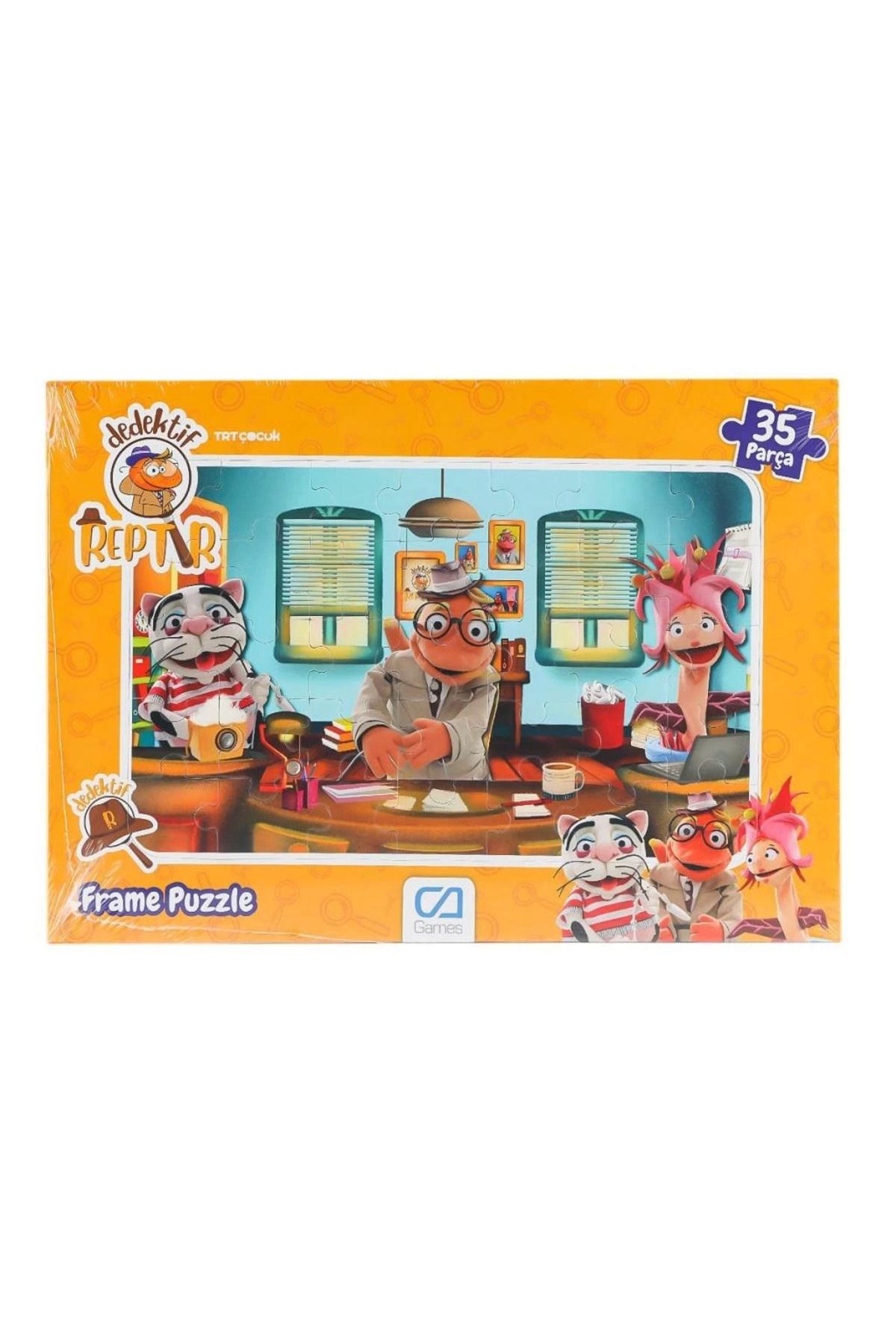 melonika Nessiworld 5208 Dedektif Reptır Frame Puzzle 35 Parça -CA Games