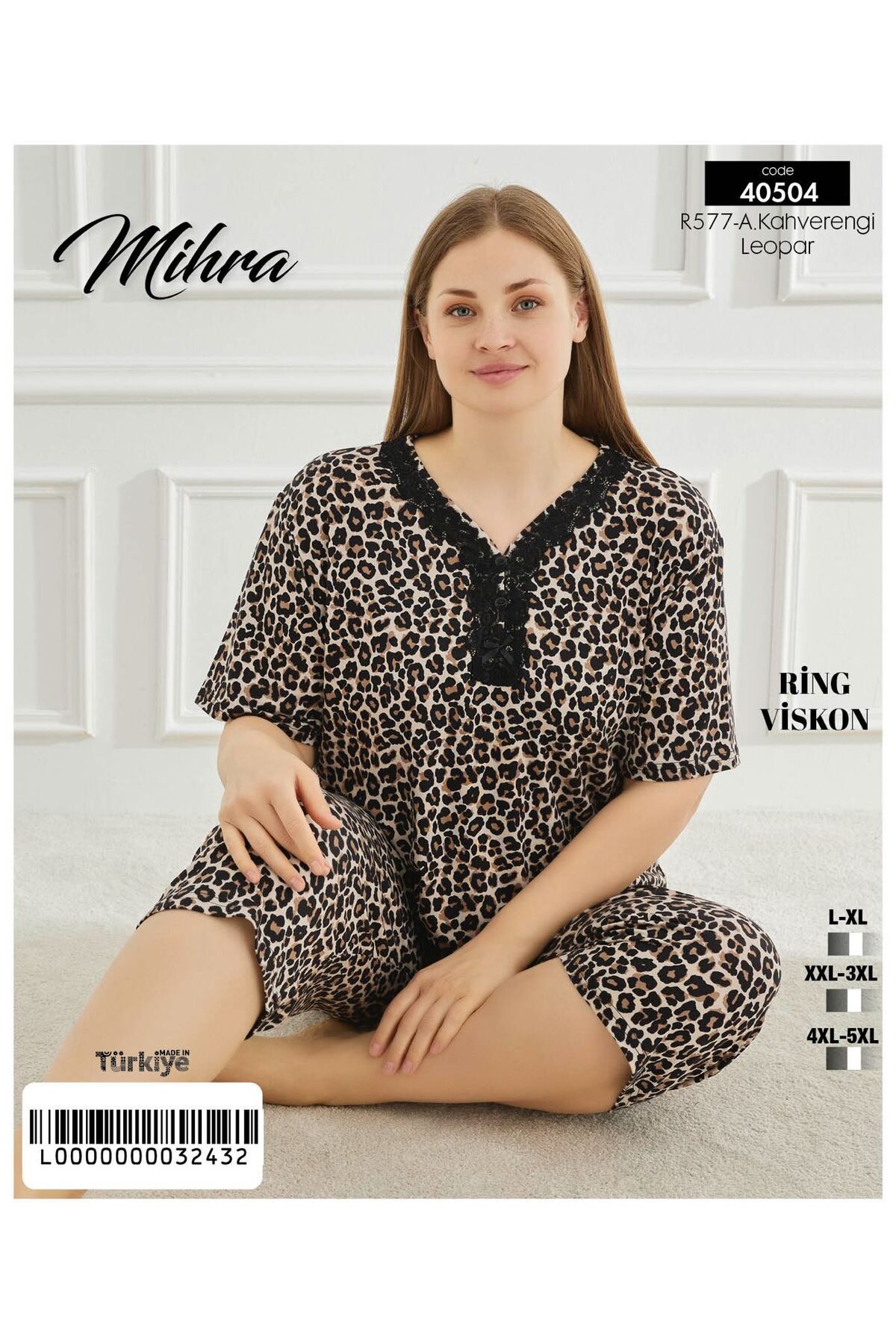 Mihra battal kapri pijama takımı