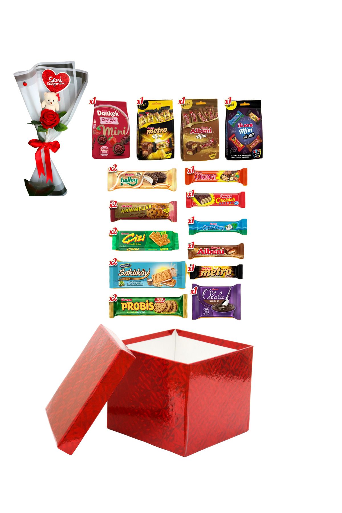 KibarGsmMarket HEDİYELİK ALLSTAR ATIŞTIRMALIK&GÜL BUKETİ PAKETİ