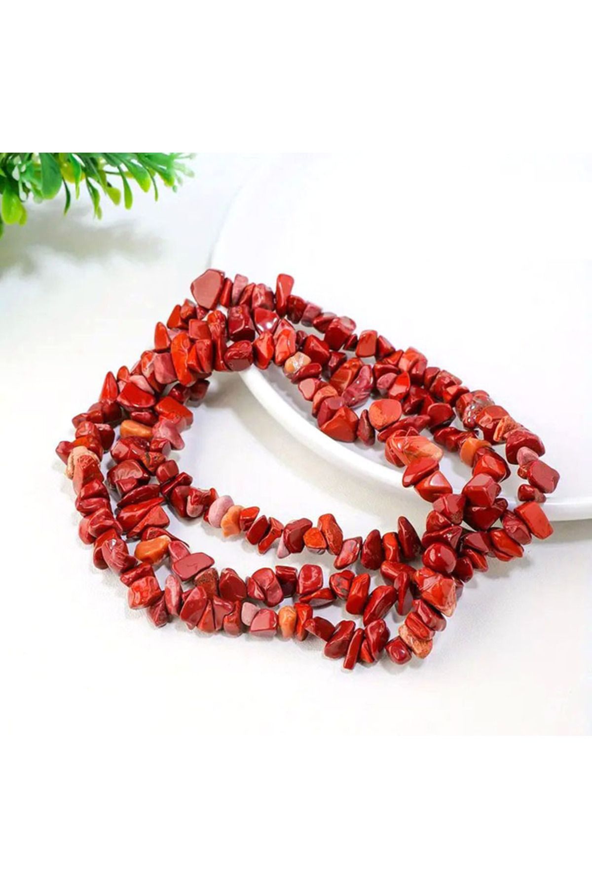 Buhara Stone RED JASPER KIRIKTAŞ DİZİ 80CM UZUNLUK