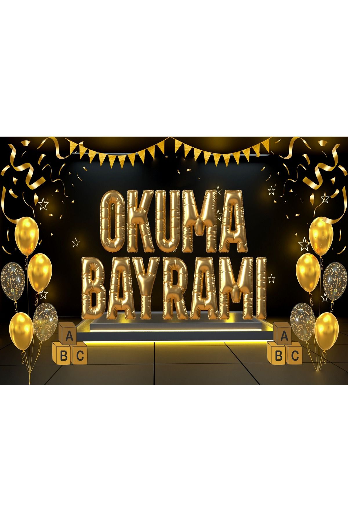 Nişantaşı Grup 150x200 Organizasyon. Okul etkinlik Fon Okuma BAYRAMI