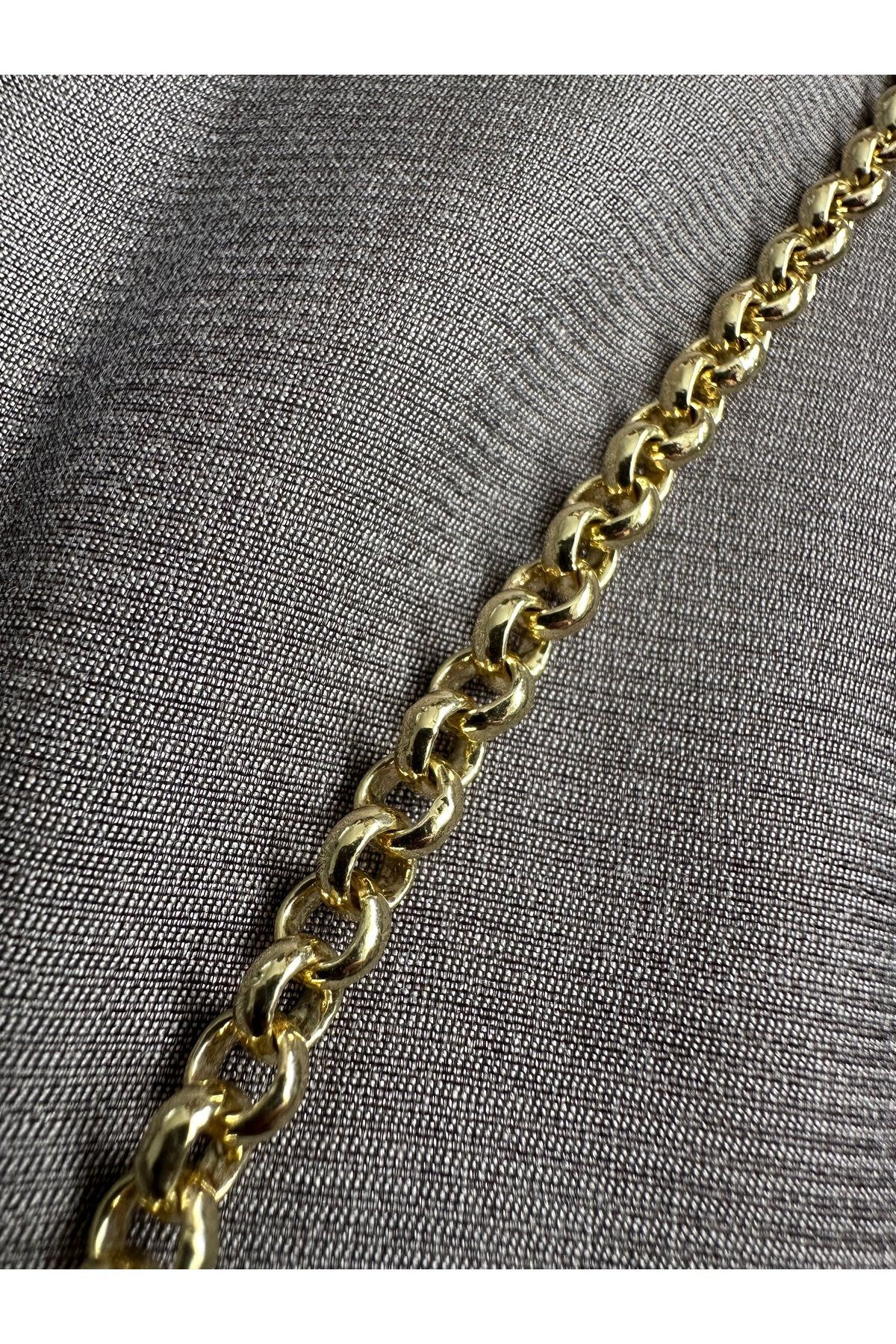 Stil Accessoryy Gold renkli 14K çelik bileklik