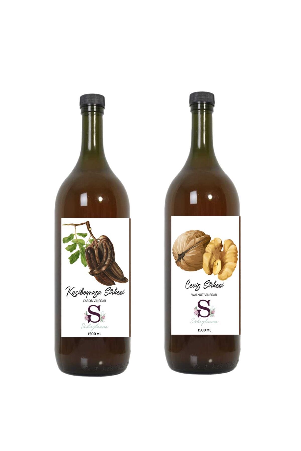 Süheylaana Doğal Keçiboynuzu Sirkesi 1500 Ml - Doğal Ceviz Sirkesi 1500 Ml