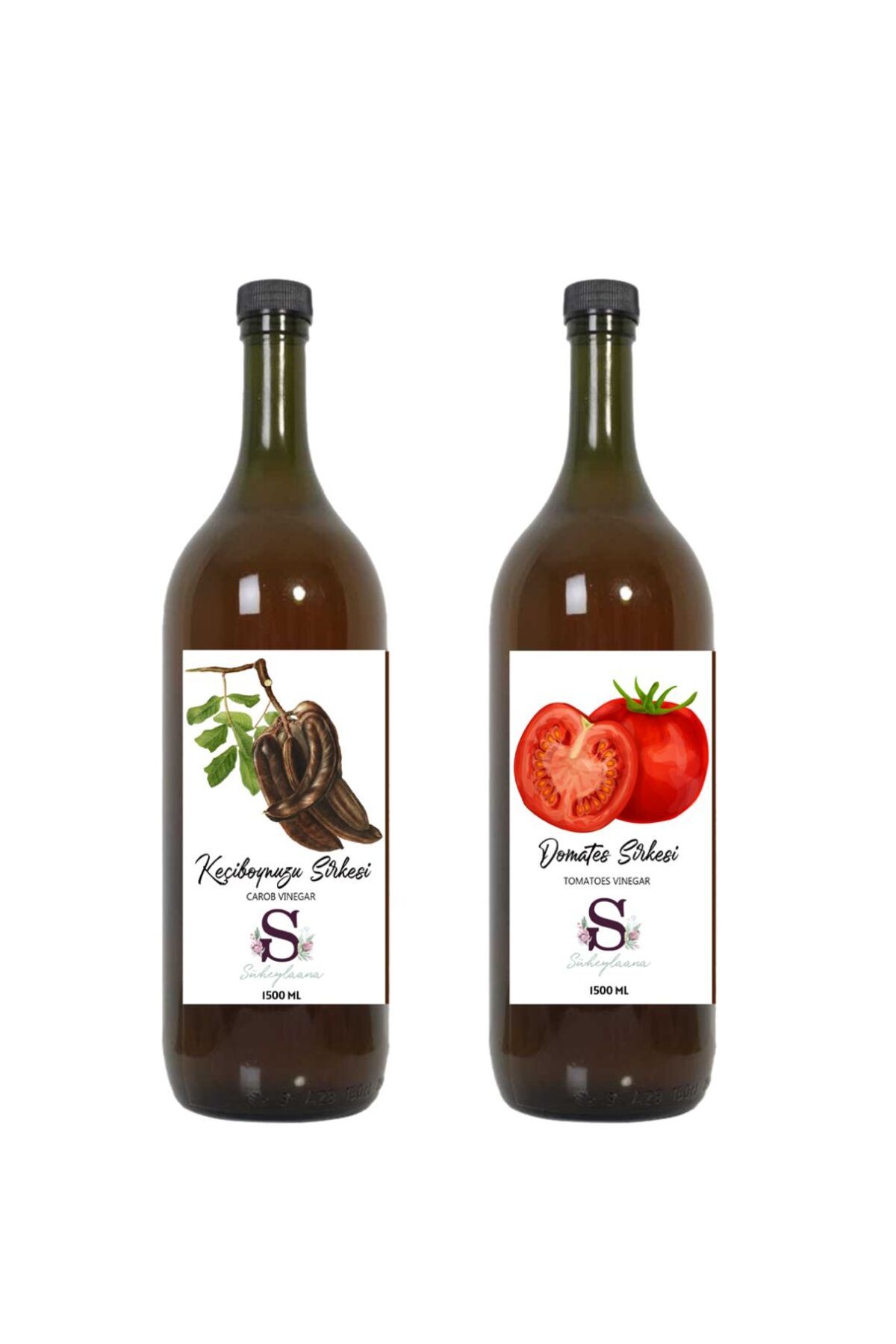 Süheylaana Doğal Keçiboynuzu Sirkesi 1500 Ml - Doğal Domates Sirkesi 1500 Ml