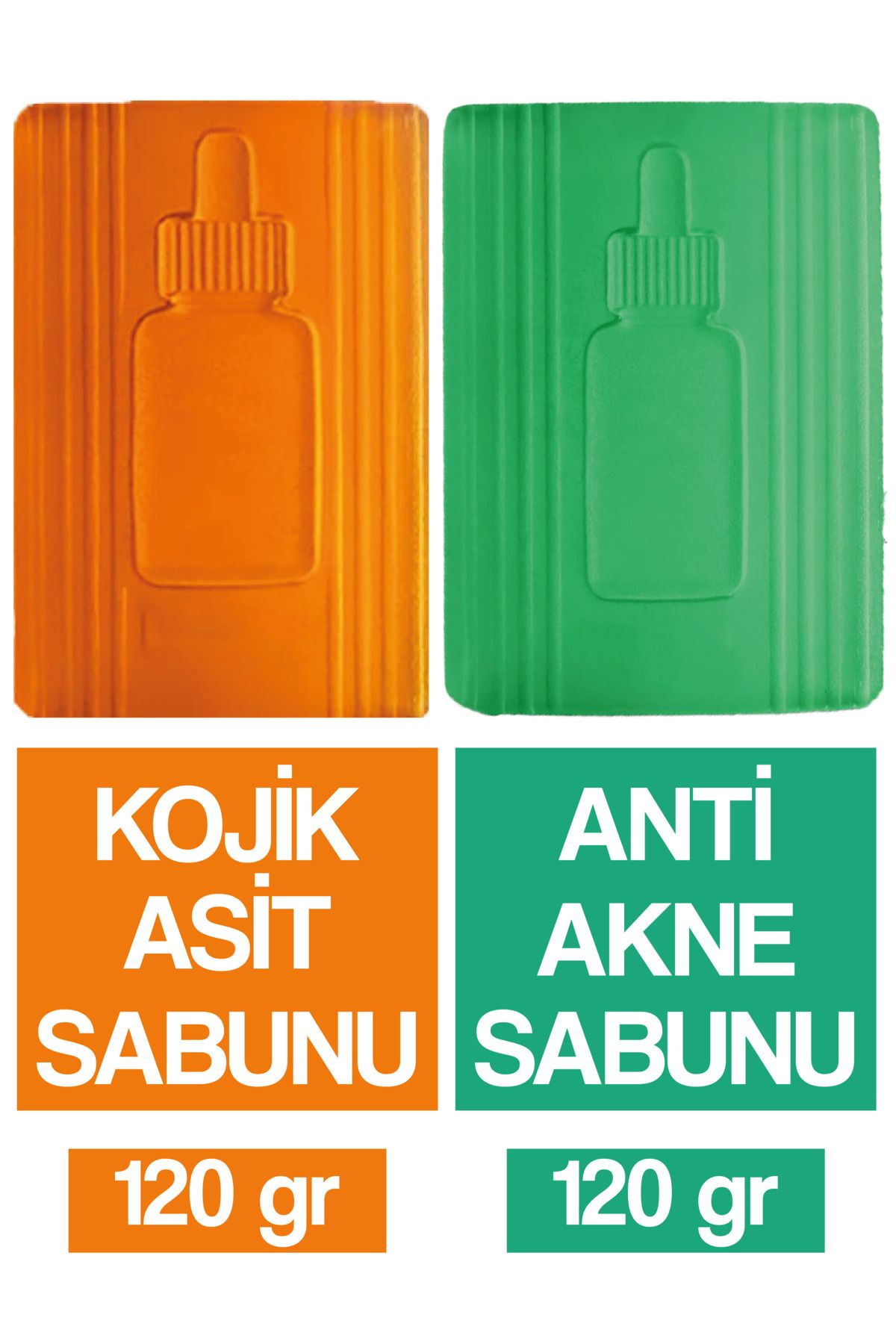 Luga Kojik Asit Sabunu 120 gr + Anti Acne Sabunu 120 gr - 2 li set Toplam 240 gr