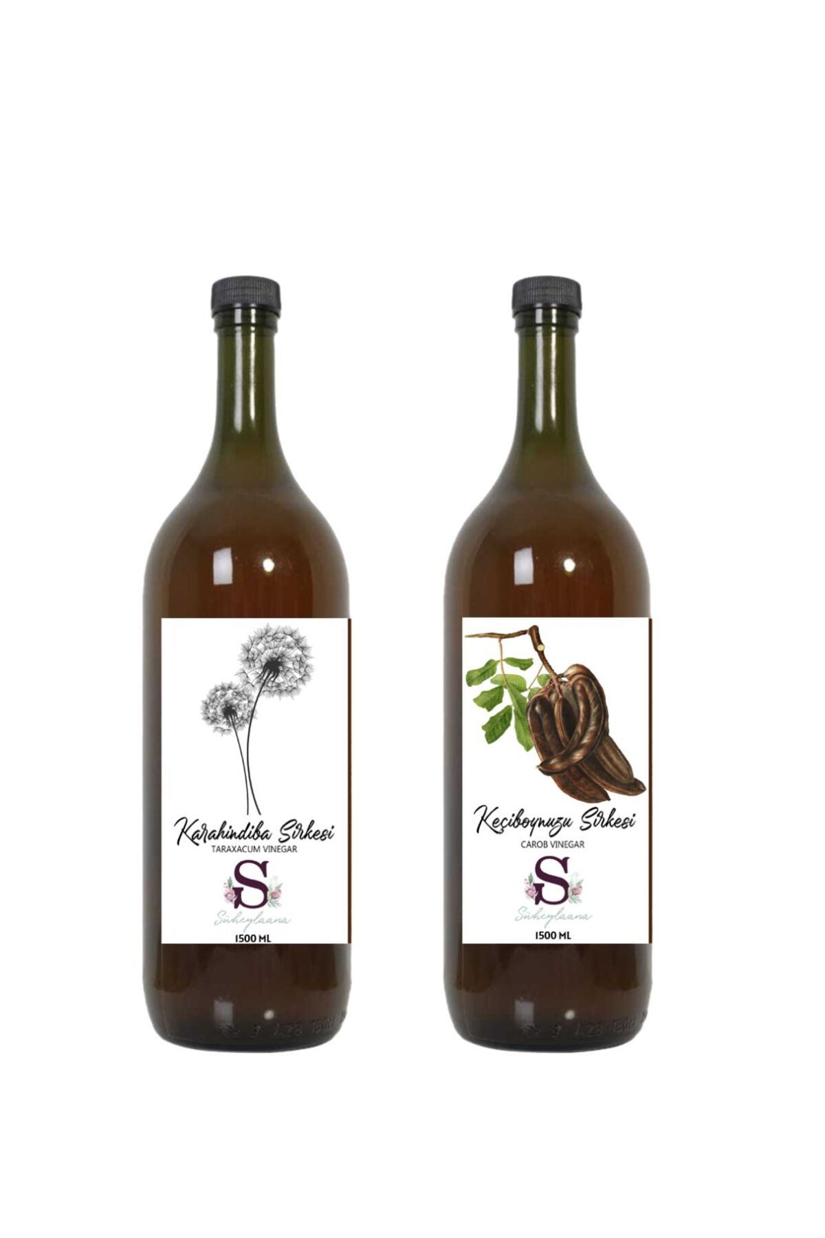 Süheylaana Doğal Karahindiba Sirkesi 1500 Ml - Doğal Keçiboynuzu Sirkesi 1500 Ml