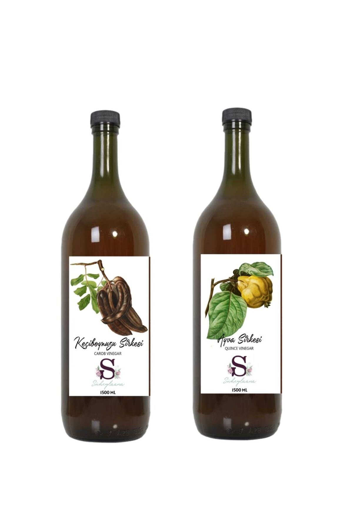 Süheylaana Doğal Keçiboynuzu Sirkesi 1500 Ml - Doğal Ayva Sirkesi 1500 Ml