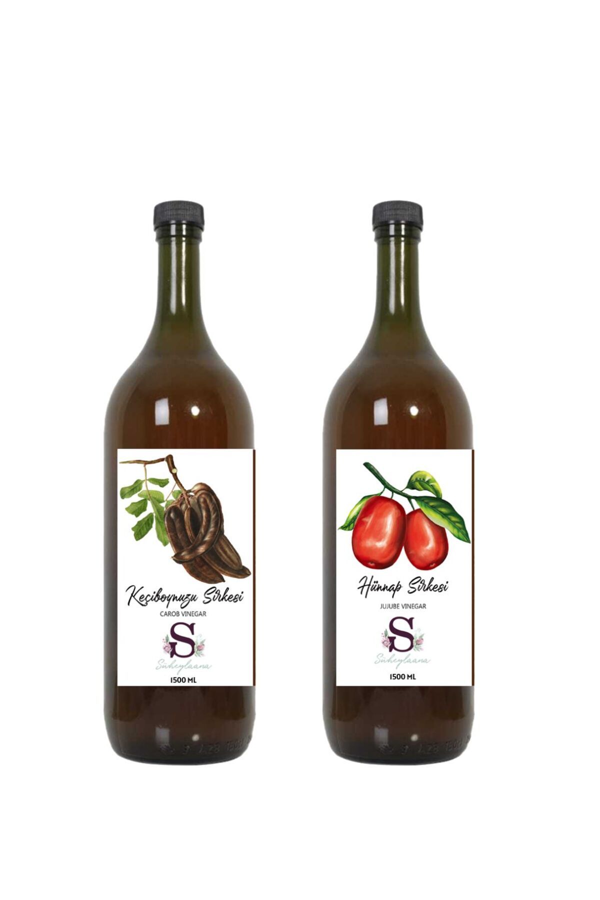 Süheylaana Doğal Keçiboynuzu Sirkesi 1500 Ml - Doğal Hünnap Sirkesi 1500 Ml