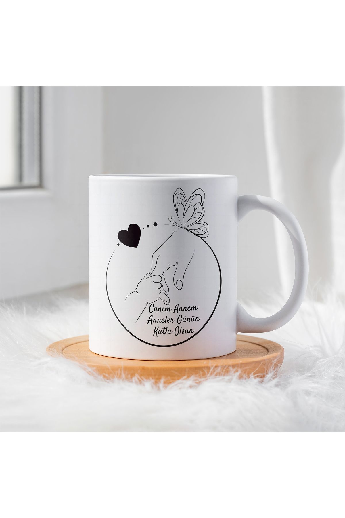 By Gift Anneler Günü İçin Kişiye Özel Porselen Kupa Bardak - BY-KP-0000249