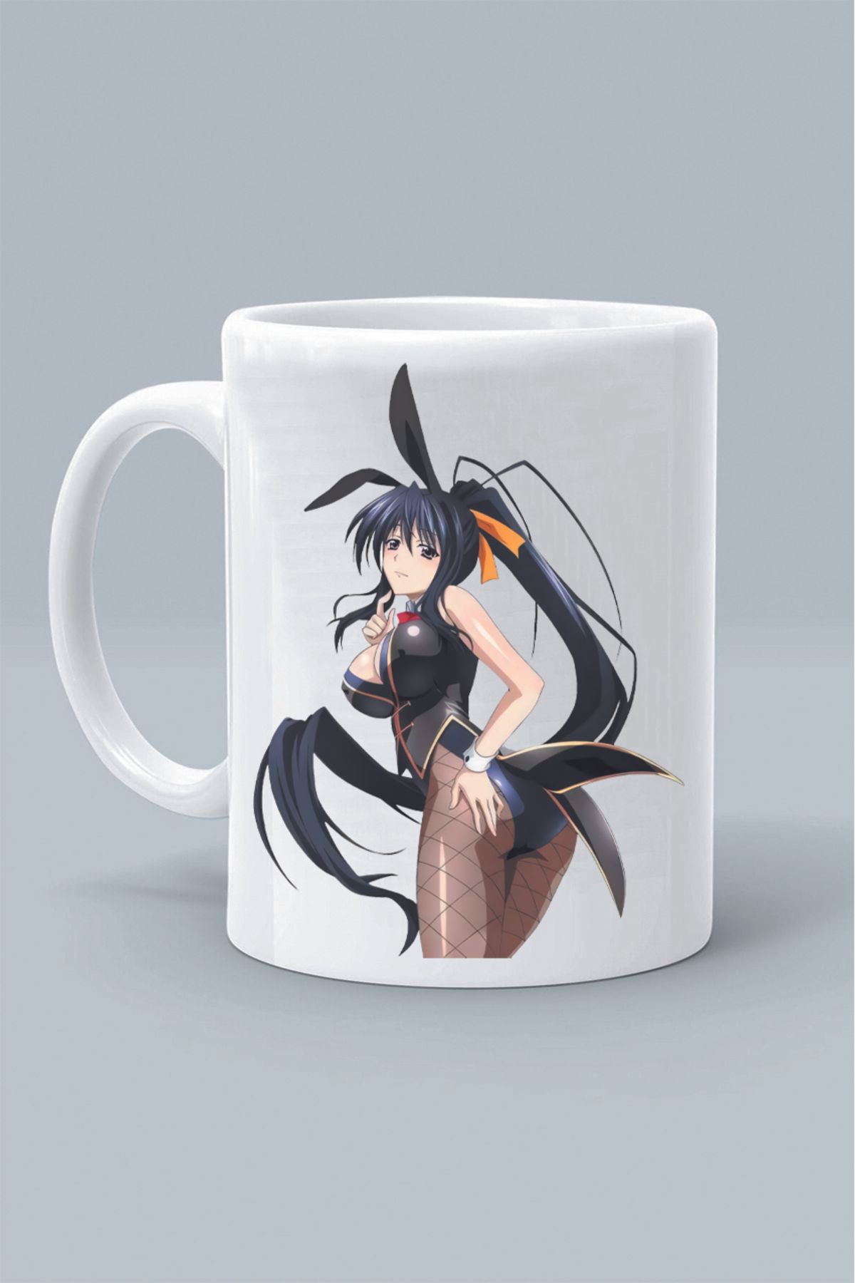 Olympus plus AKENO HİMEJİMA KARAKTER ANİME High School DXD TASARIM BASKILI BEYAZ KLASİK KUPA BARDAK
