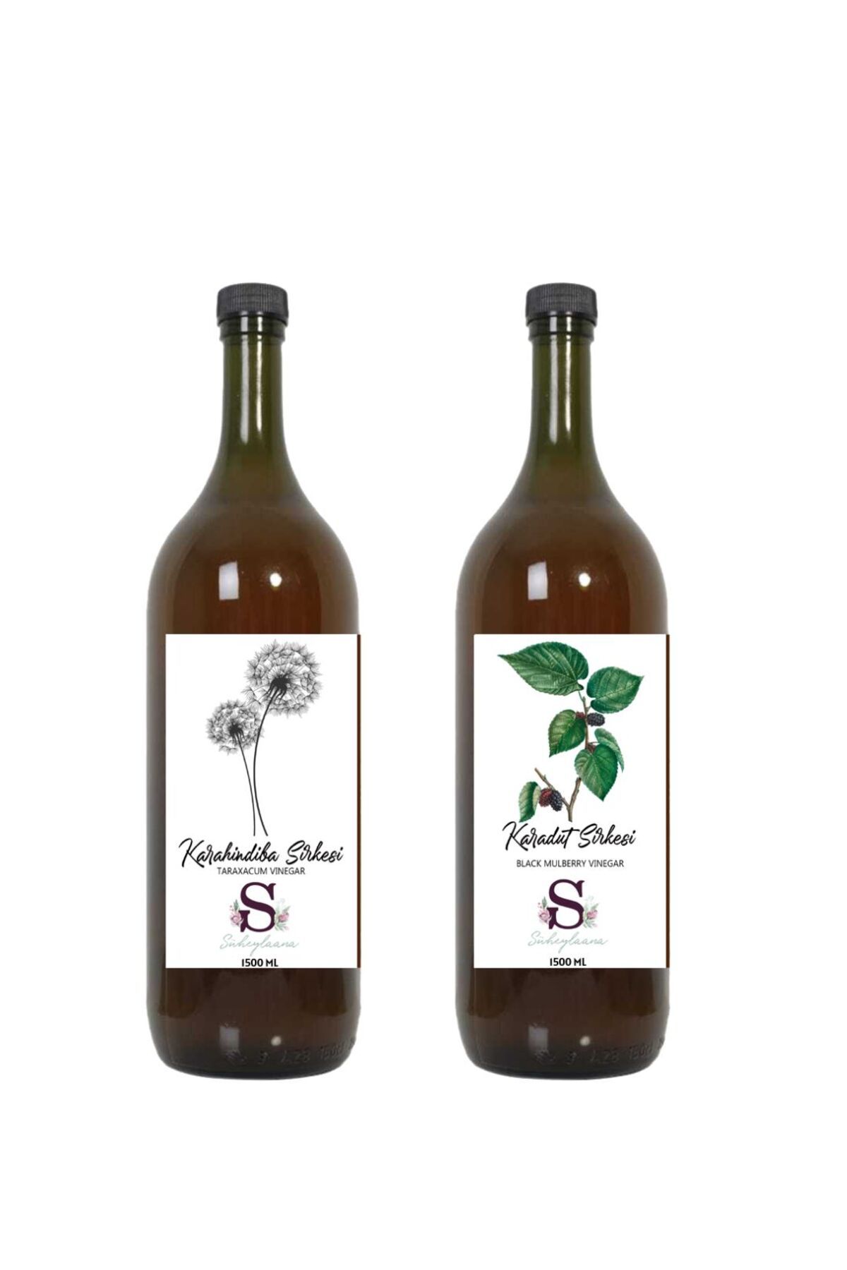 Süheylaana Doğal Karahindiba Sirkesi 1500 Ml - Doğal Karadut Sirkesi 1500 Ml