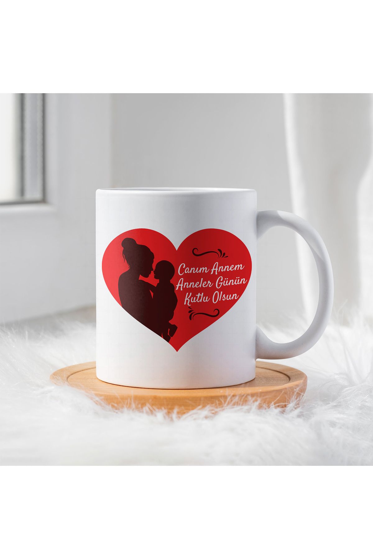 By Gift Anneler Günü İçin Kişiye Özel Porselen Kupa Bardak - BY-KP-0000250