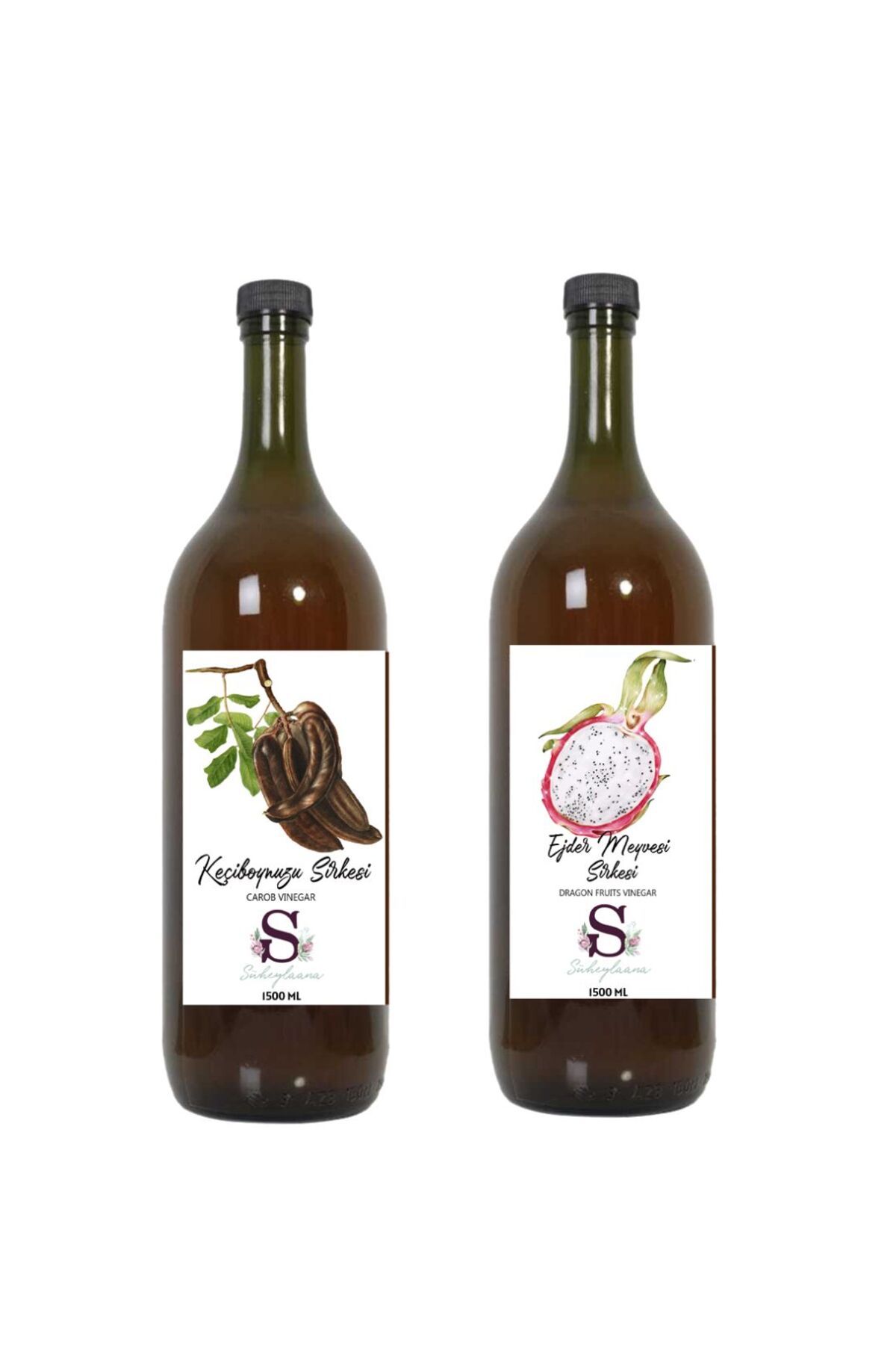 Süheylaana Doğal Keçiboynuzu Sirkesi 1500 Ml - Doğal Ejder Meyvesi Sirkesi 1500 Ml