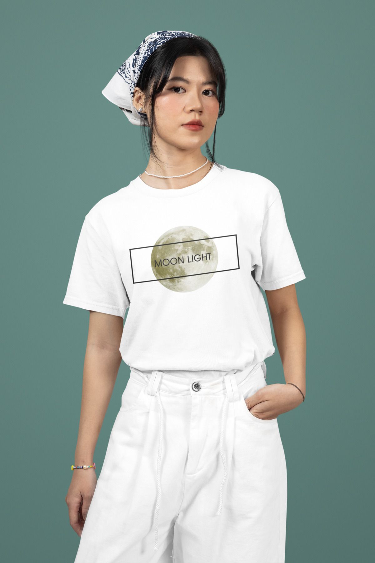 ick artwear MOON LIGHT BASKILI PREMIUM OVERSIZE TSHIRT – 24/1 SÜPREM PENYE