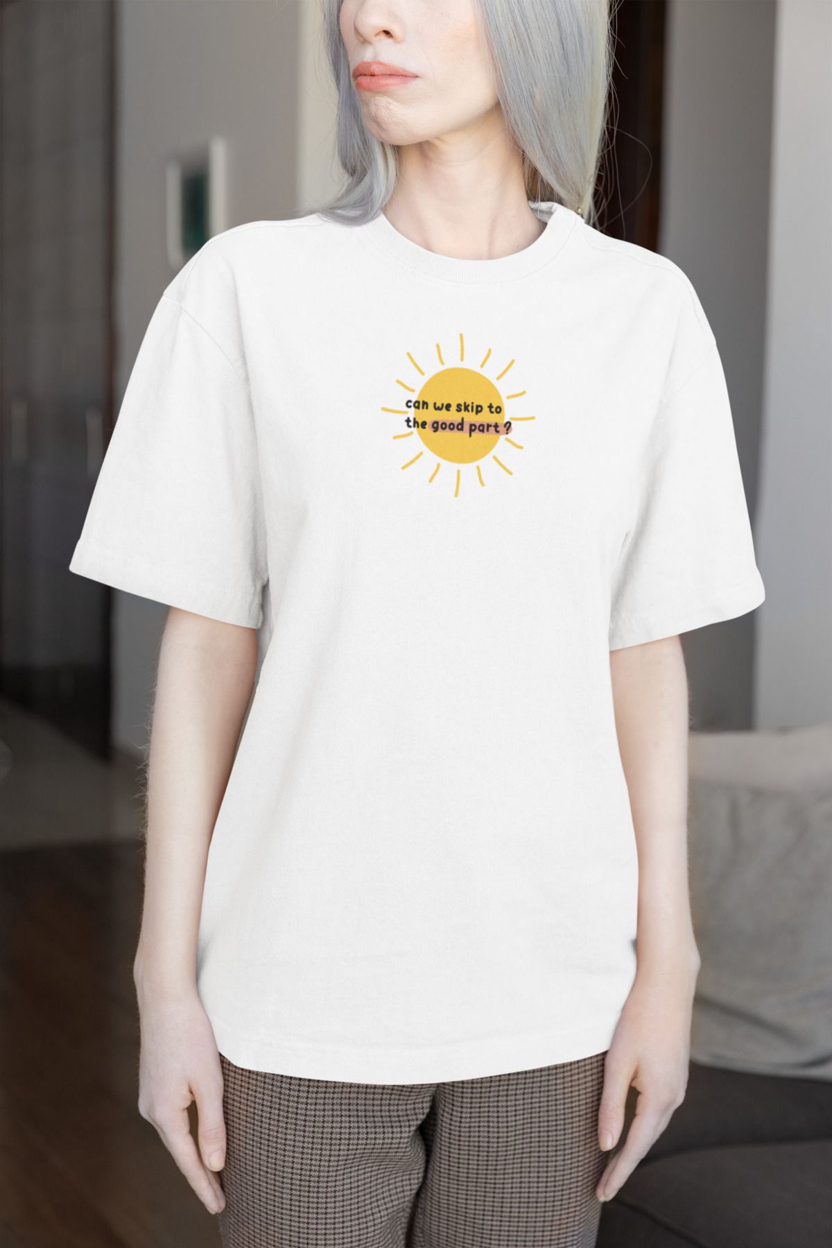 ick artwear GÜNEŞ BASKILI PREMIUM OVERSIZE TSHIRT – 24/1 SÜPREM PENYE