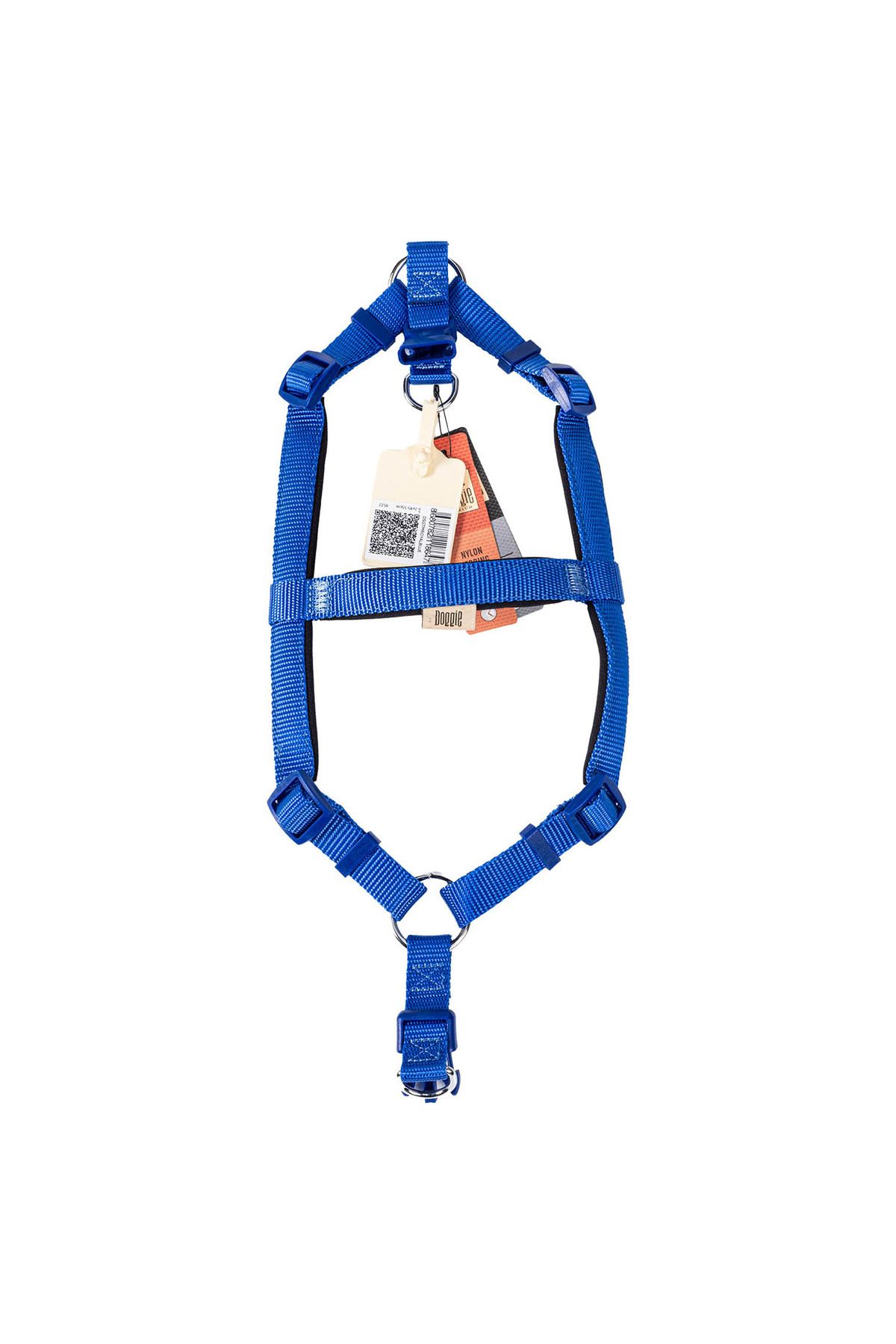 SAVEX Doggie Konfor Dokuma Ronin Göğüs Tasması Royal Mavi 2.5*65-75 cm (DSGT XL)