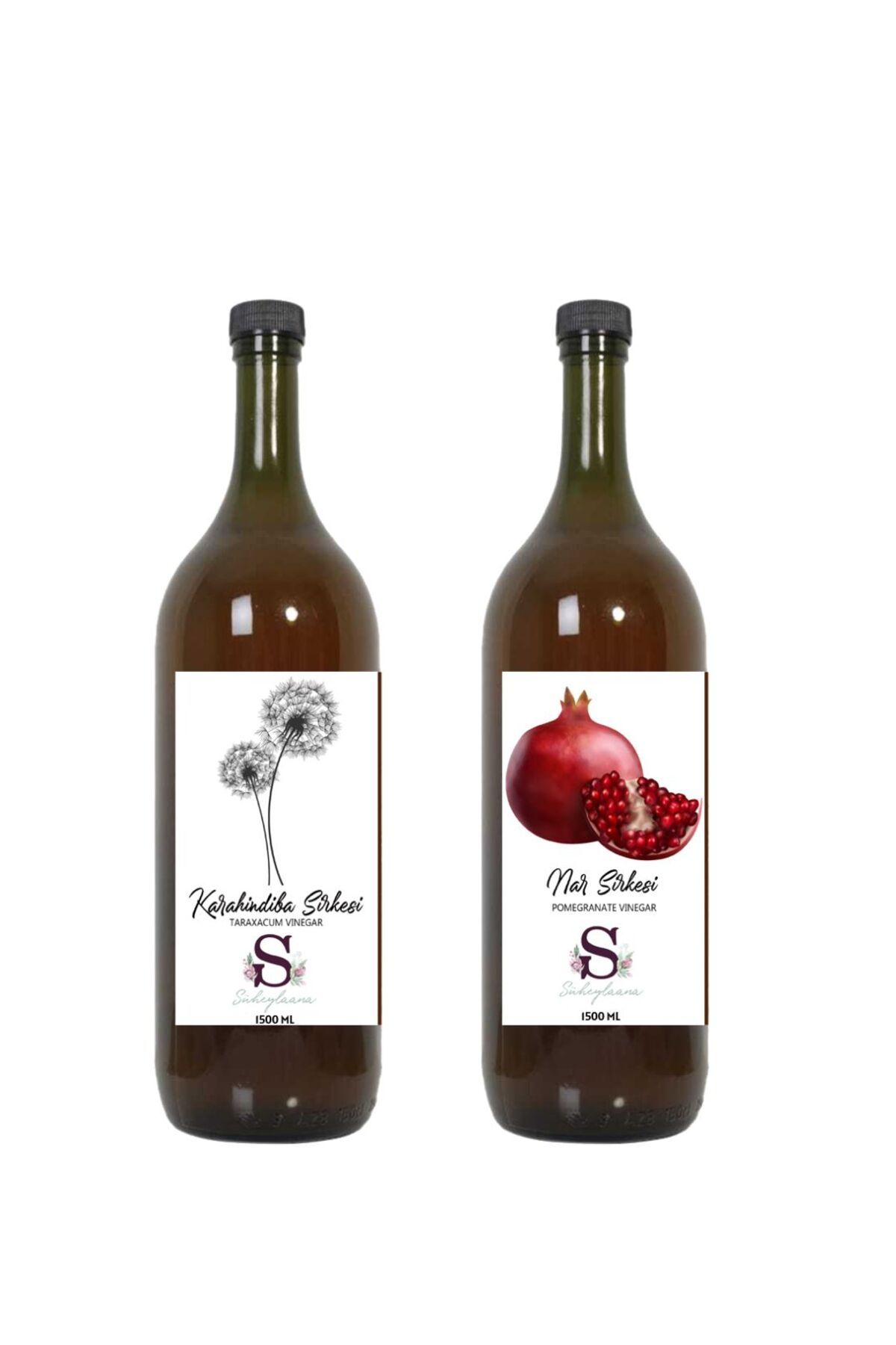 Süheylaana Doğal Karahindiba Sirkesi 1500 Ml - Doğal Nar Sirkesi 1500 Ml