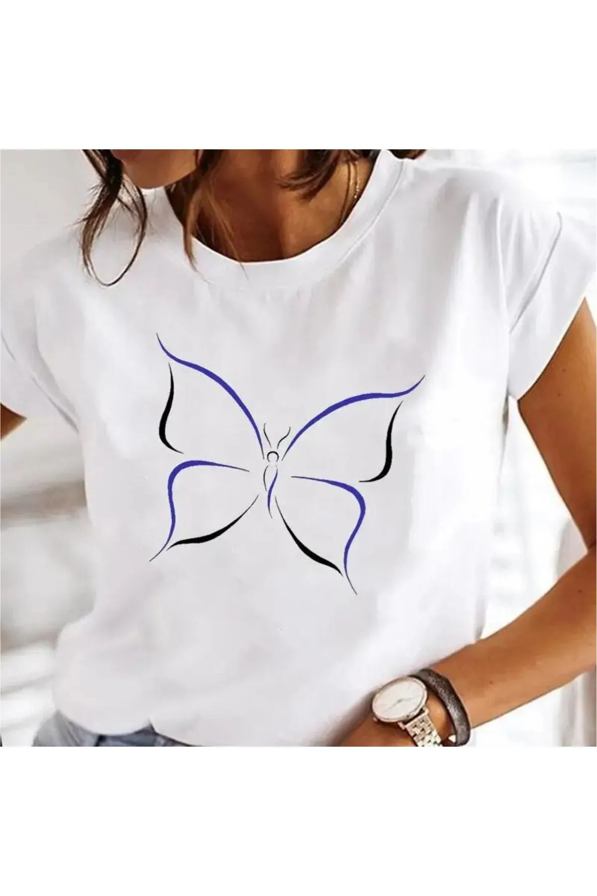 FeaR LeeS karahindiba suluboya aşk kadın moda T-shirt