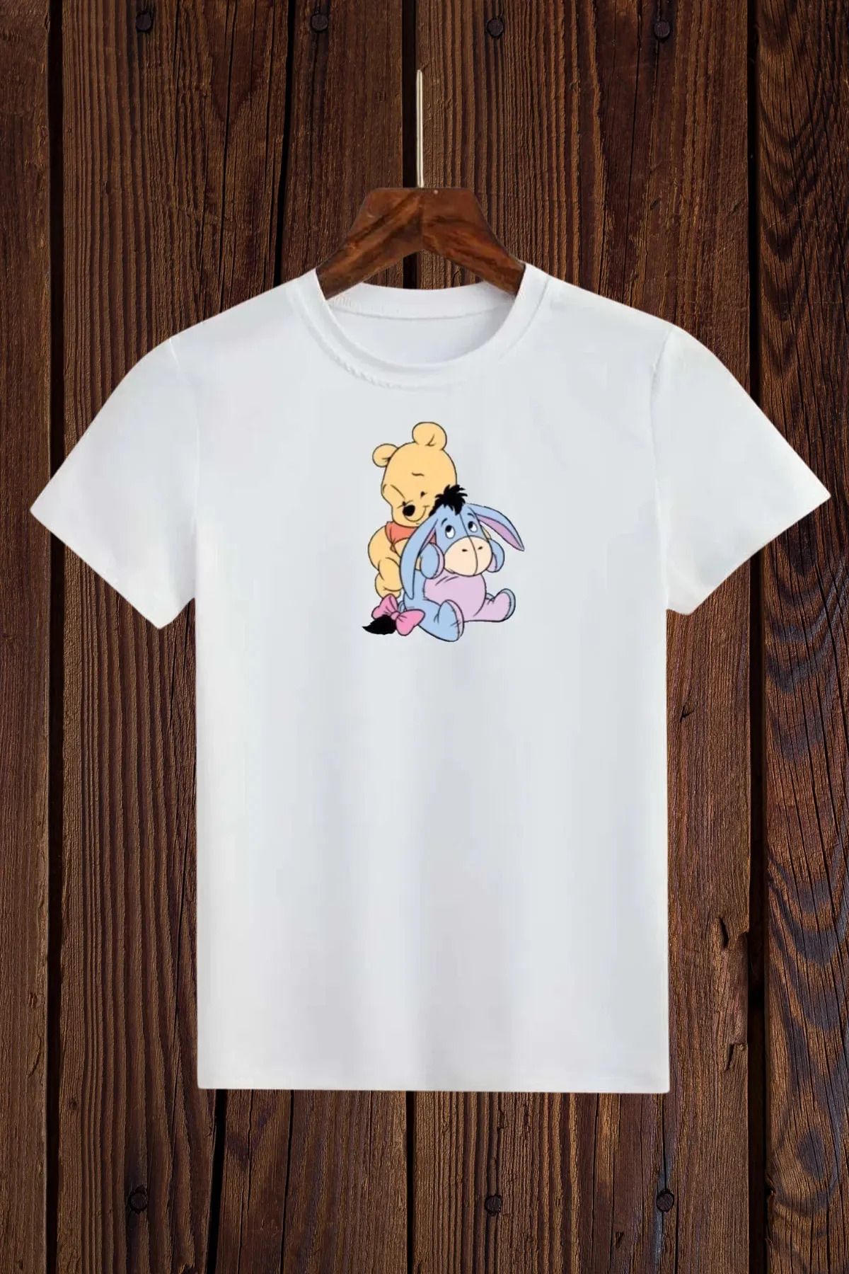 FeaR LeeS Winnie The Pooh Baskılı Kız Erkek Çocuk T-shirt