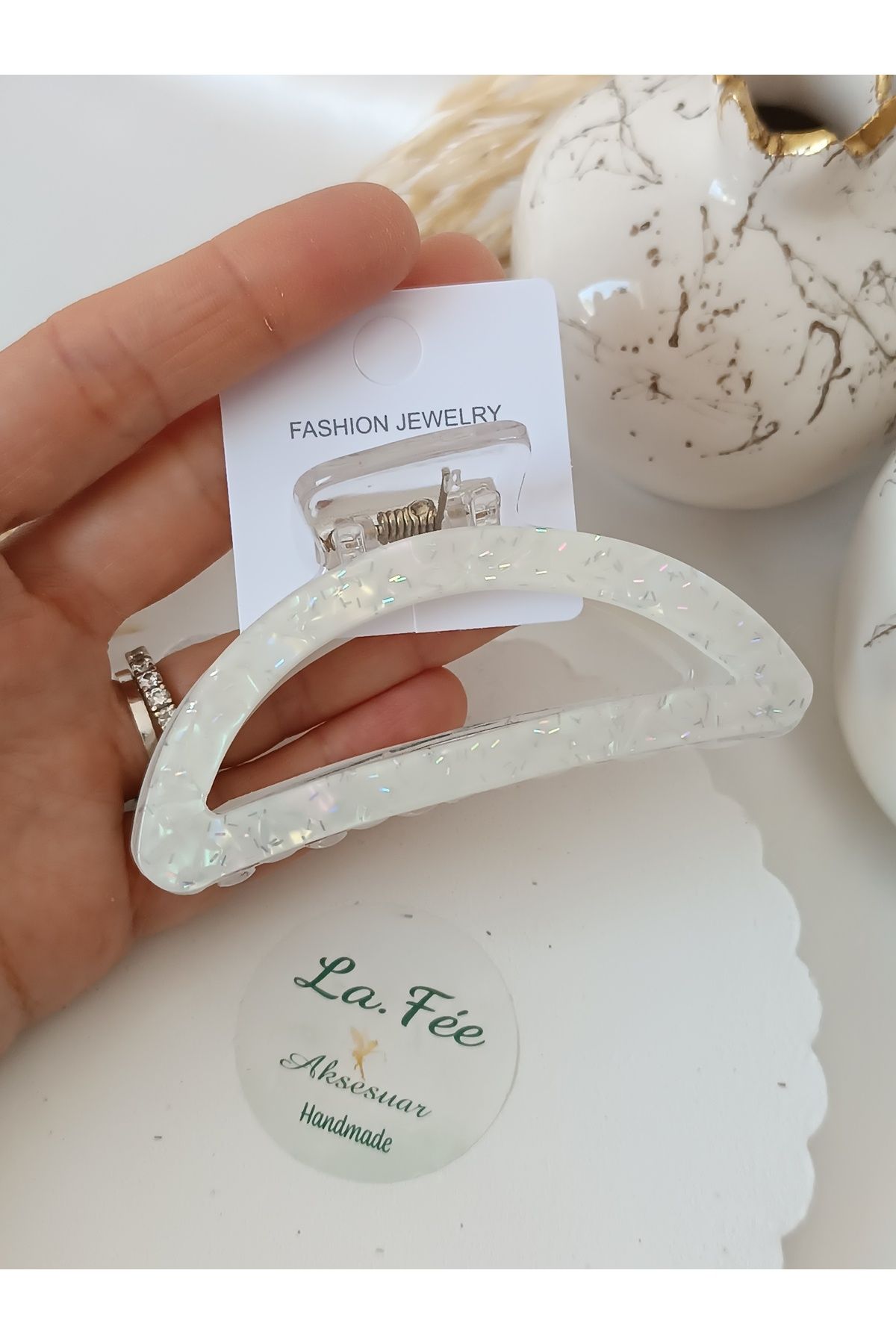 La fee aksesuar Kadın mandal saç tokası soft renkli toka