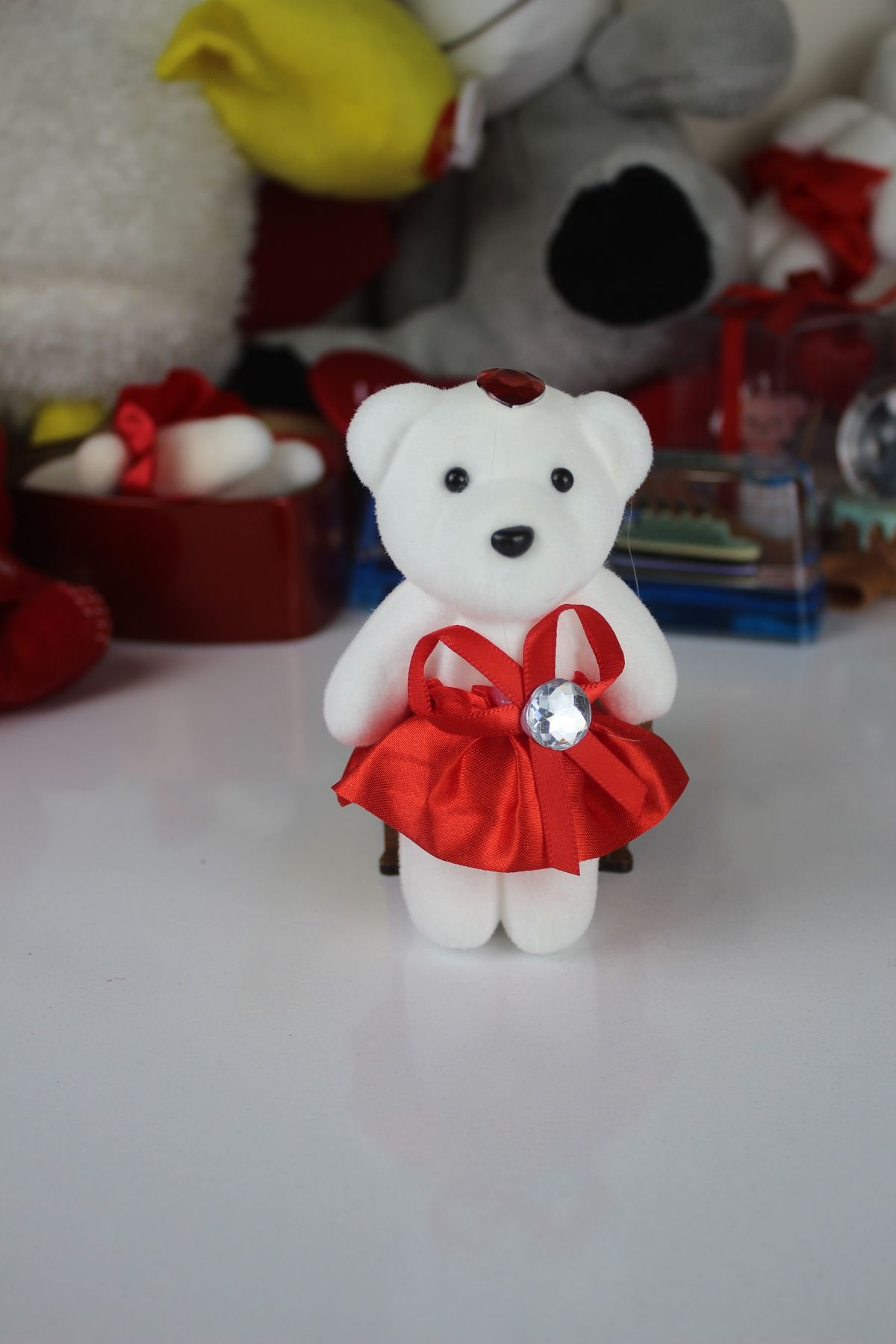 Goldwither Peluş Oyuncak Mini Boy Peluş Ayı Ayıcık Anahtarlık Civciv Panda Tavşan Sevgiliye Hediye