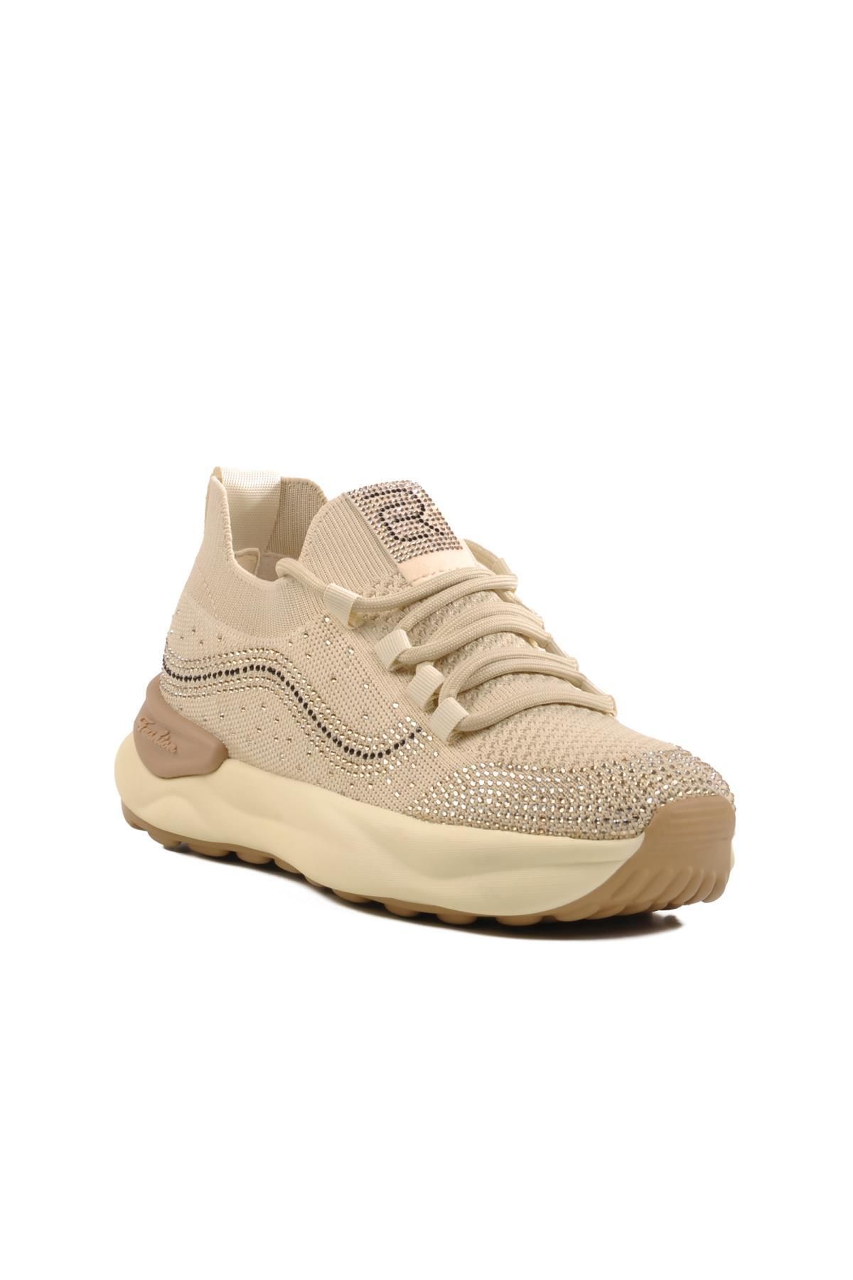 Guja Bej Triko Kadın Sneaker 25Y310-4 Z