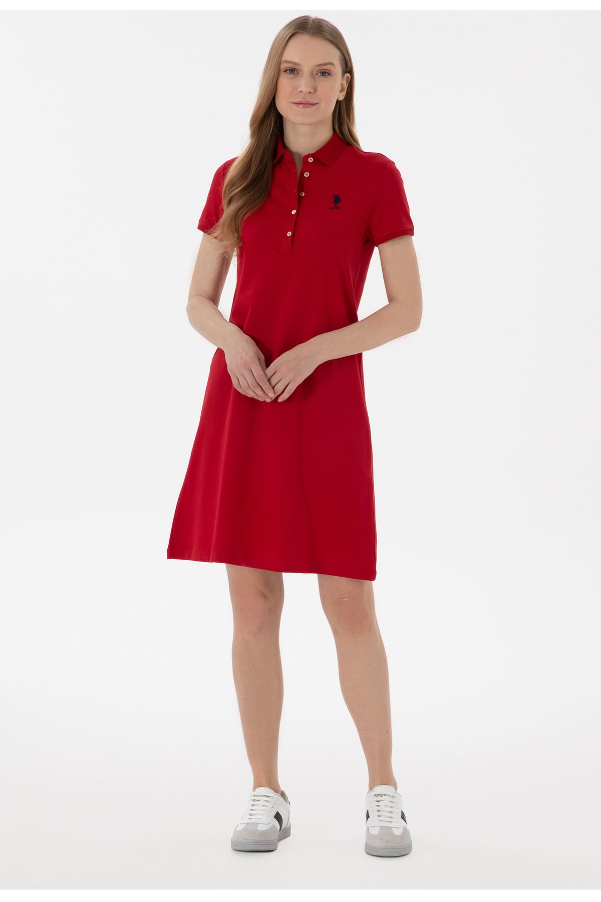 U.S. Polo Assn. U.S. Polo Assn. Polo Yala Kadın Örme Elbise DMK.GURLIN25.