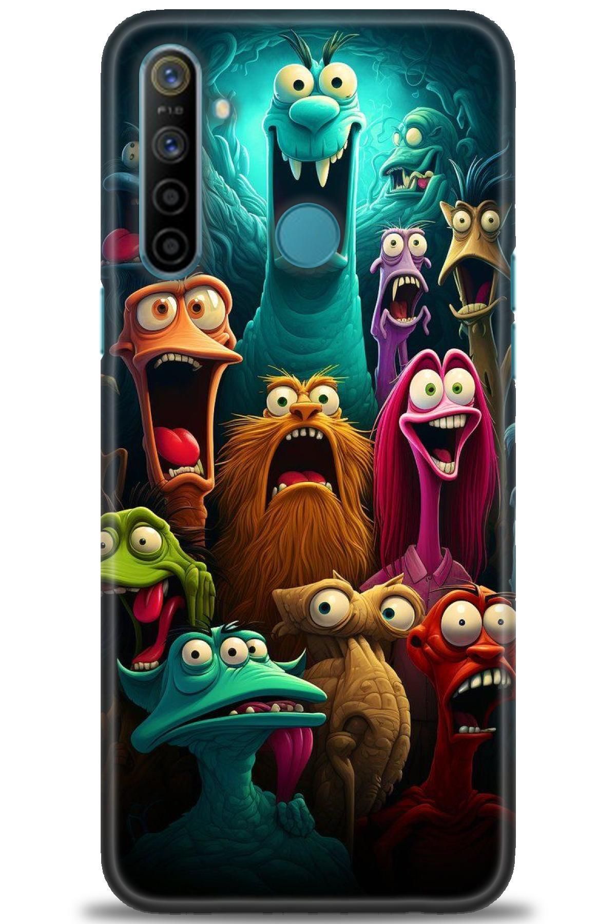 realme C3 / C3i İle Uyumlu HD Baskılı Desenli Silikon Kılıf - 481