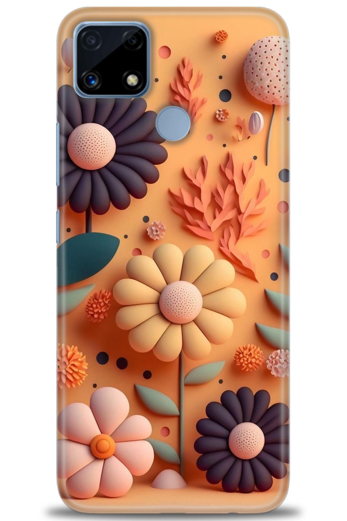 realme C25 / C25S İle Uyumlu HD Baskılı Desenli Silikon Kılıf - 527