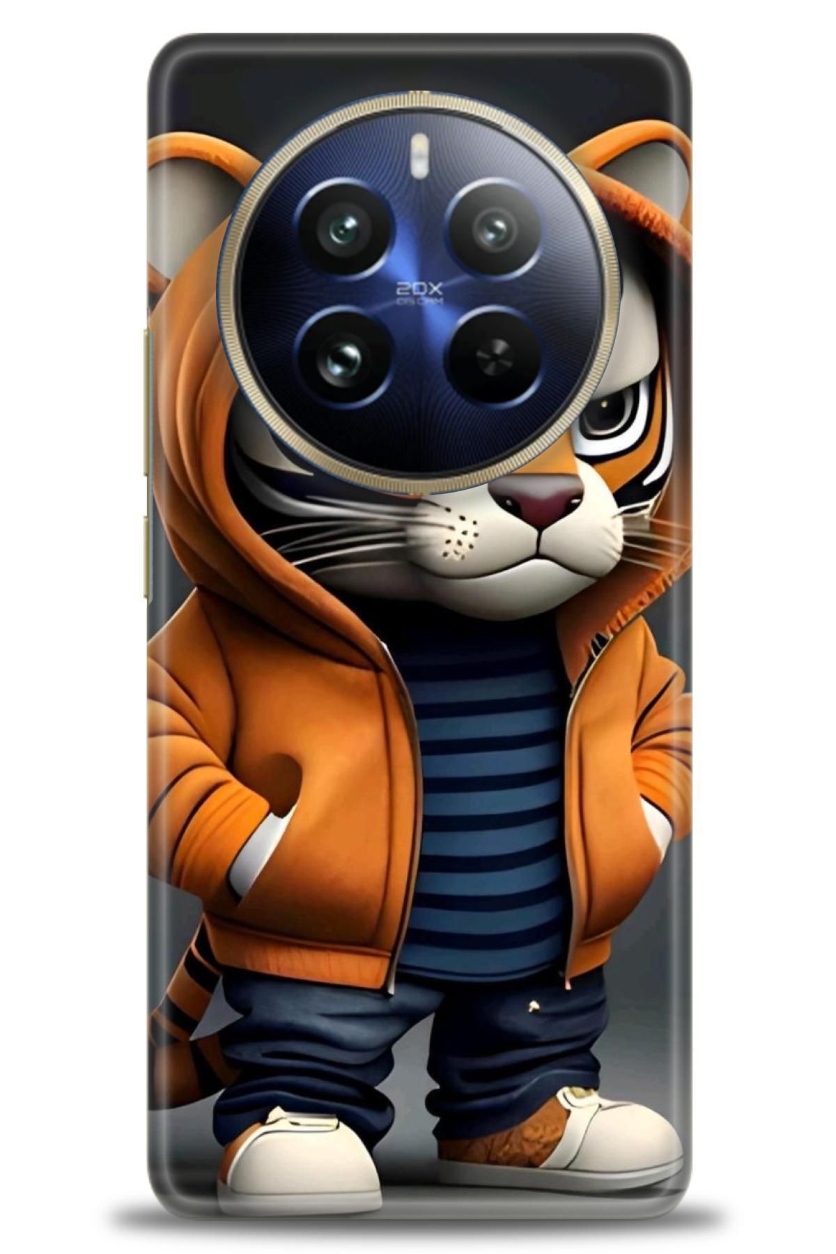 realme 12 4G / 12 Plus İle Uyumlu HD Baskılı Desenli Silikon Kılıf - 335