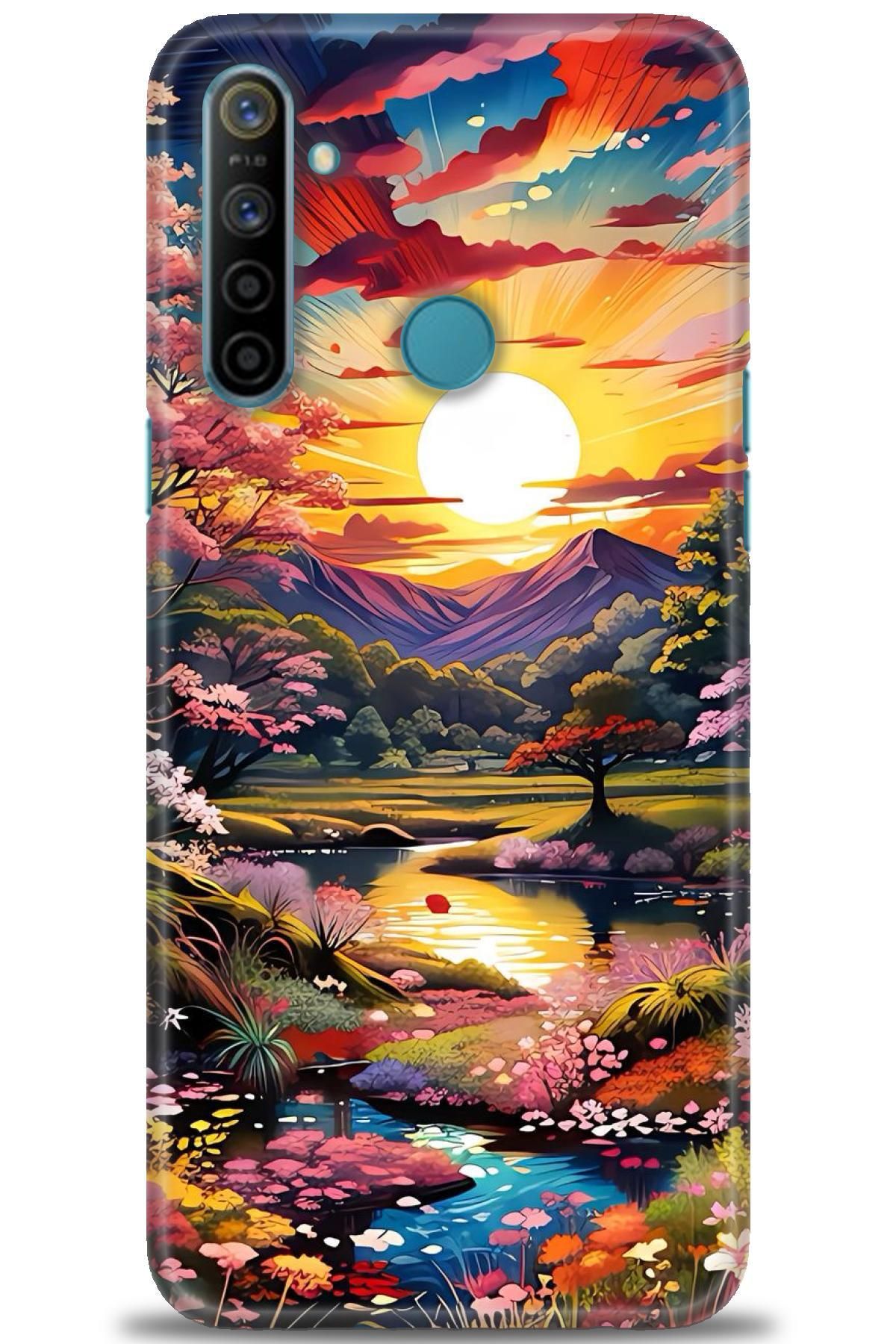 realme C3 / C3i İle Uyumlu HD Baskılı Desenli Silikon Kılıf - 329