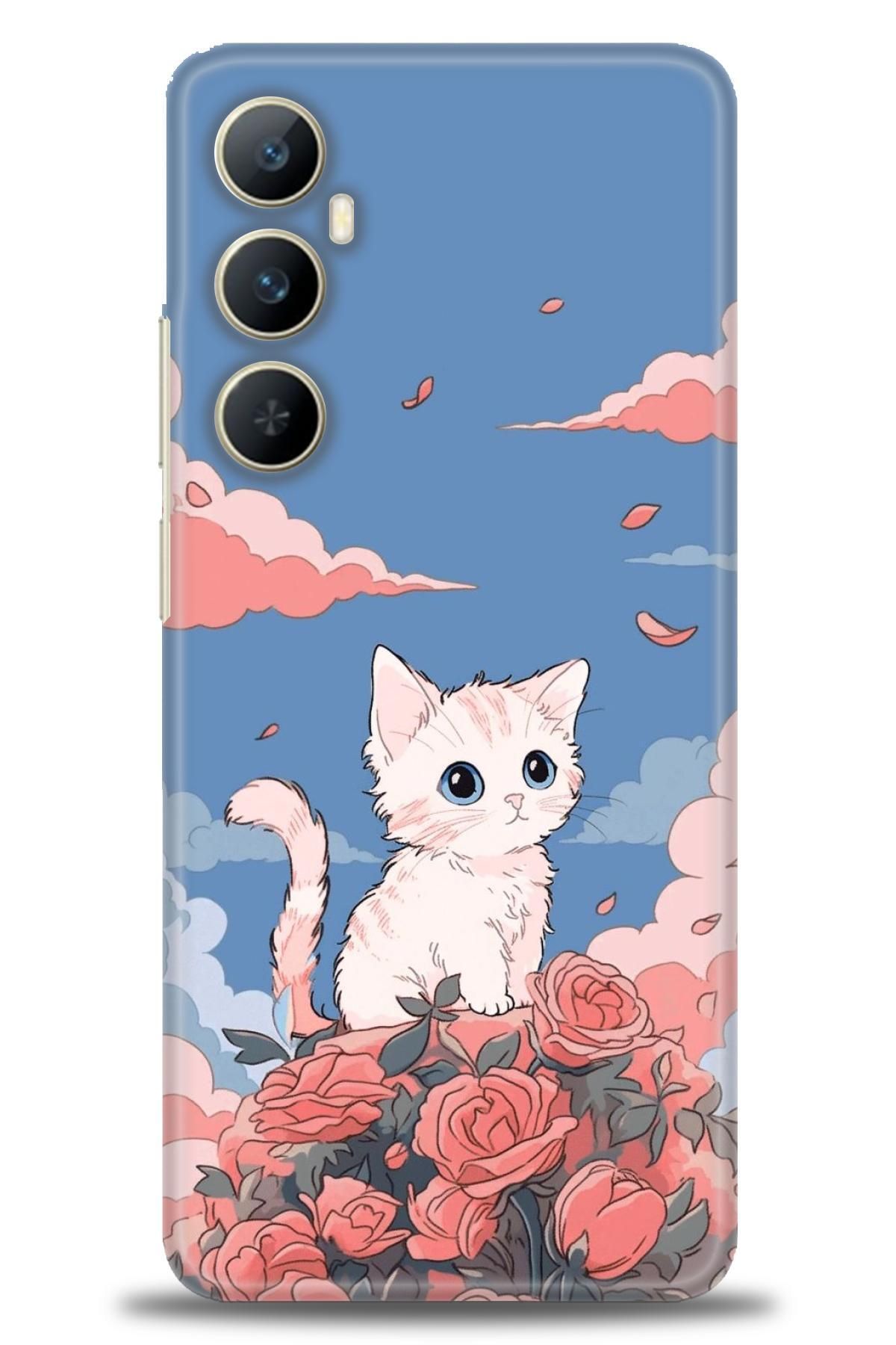 realme C65 İle Uyumlu HD Baskılı Desenli Silikon Kılıf - 654