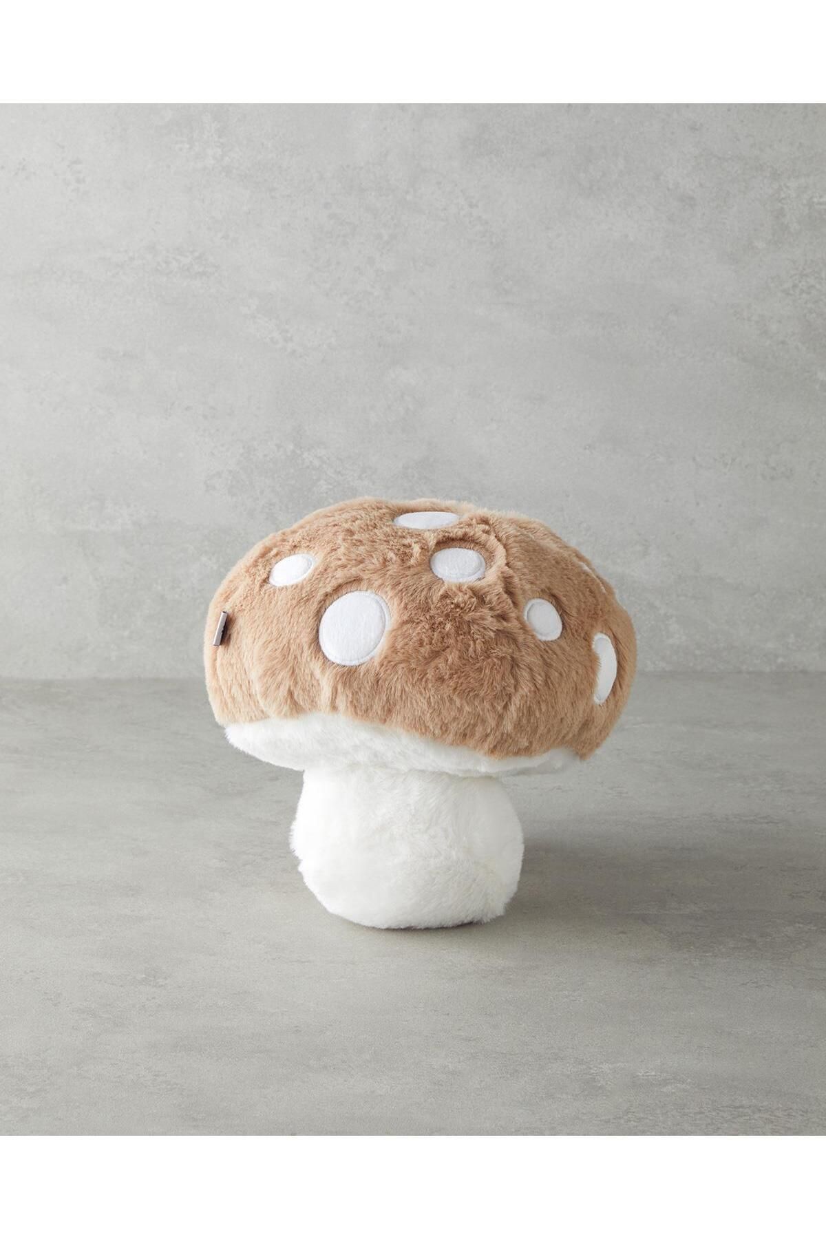 SHIVA Gift&More Mushroom Mantar Bebek Dekoratif Kırlent 31 x 27 cm Uyku ve Oyun Arkadaşı Peluş Oyuncak