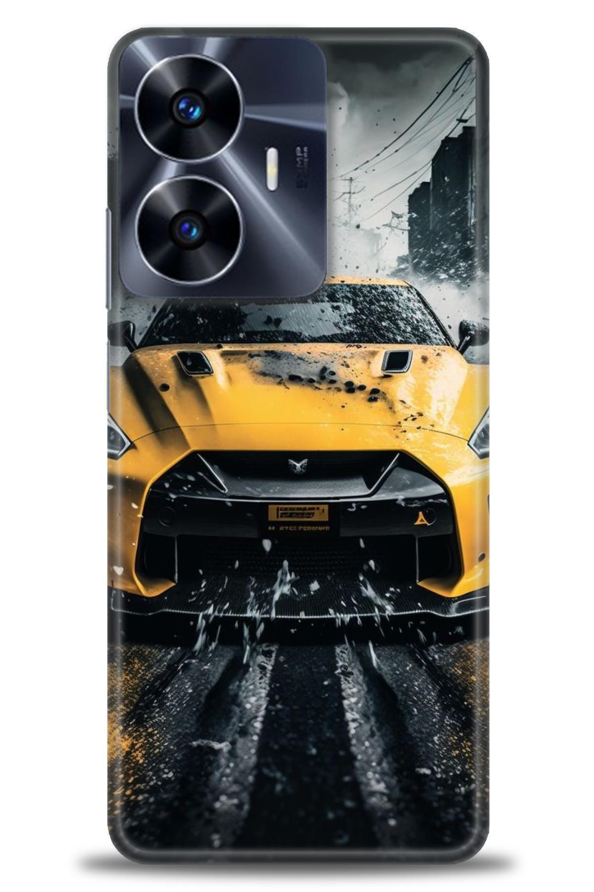 realme C55 İle Uyumlu HD Baskılı Desenli Silikon Kılıf - 852